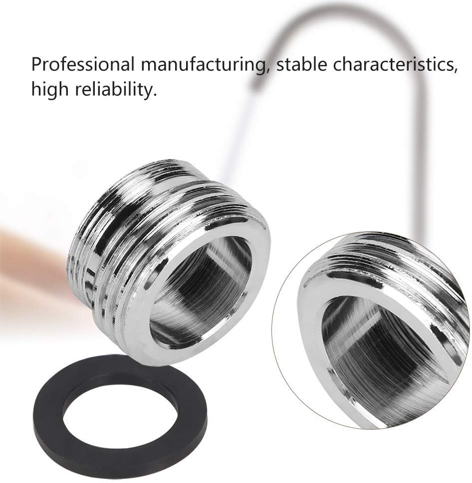 Faucet Adapter Faucet Diverter, Brass Faucet Aerator Adapter Male Female Kitchen Faucet Adapter Converter to Faucet Aerator, Garden Hose, Standard Hose in RV, Apply on Both Removable and Cache Aerator image number 4