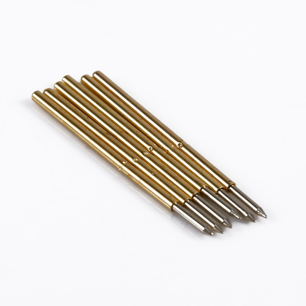 100X P50-J1/P50-B1/P75-B1/P75-E2/P100-E2 Spring Test Probe round Pogo Pin Tools for Testing PCB Gold Fingers and Pads image number 4