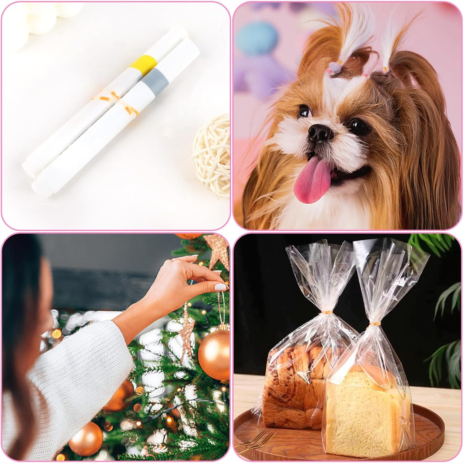 Pruadeor 1000 Pieces Mini Hair Scrunchies for Women Girls Elastic Small Hair Bobbles Hair Accessories