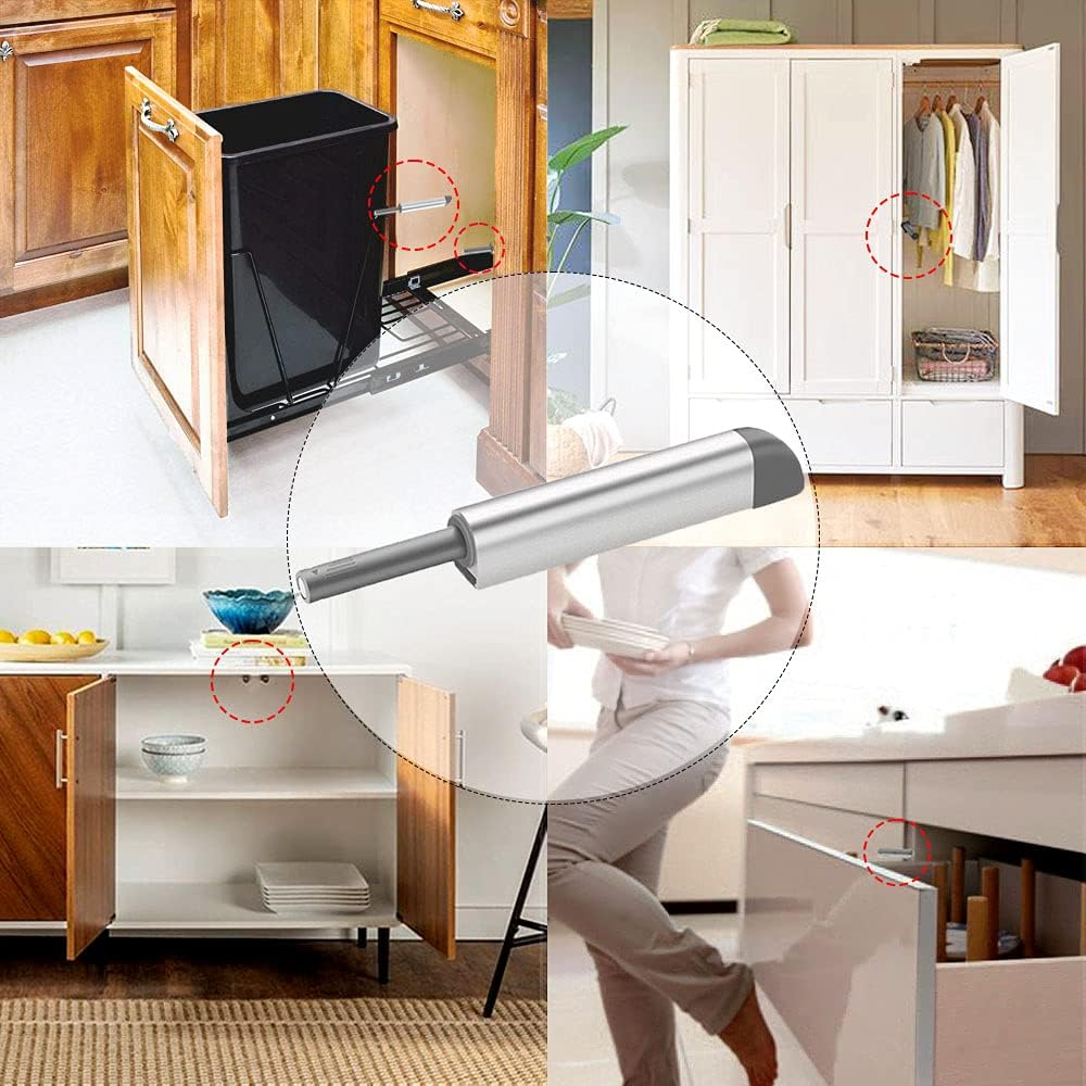Magnetic Push Latches for Cabinet 16 Pack Drawer Push to Open Door Latch Heavy Duty Touch Latch Hardware Push Release Latch and Catch RV Closet Magnet Press to Open Kitchen Cupboard Strong Pop Out image number 5