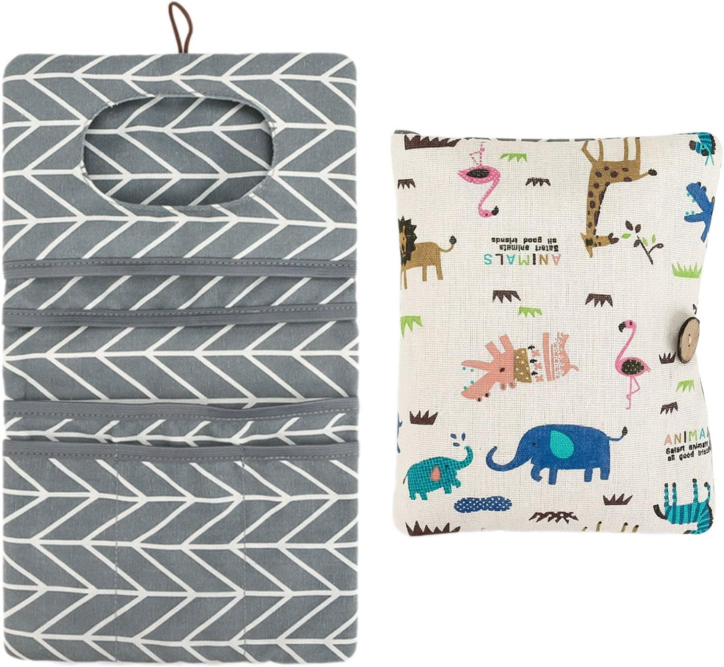 Diaper Bag Organizer | Foldable Diaper Pouch Portable Multipurpose Diaper Bag | Large Capacity Organizer Bag Reusable Diaper Tote for Wipe image number 3