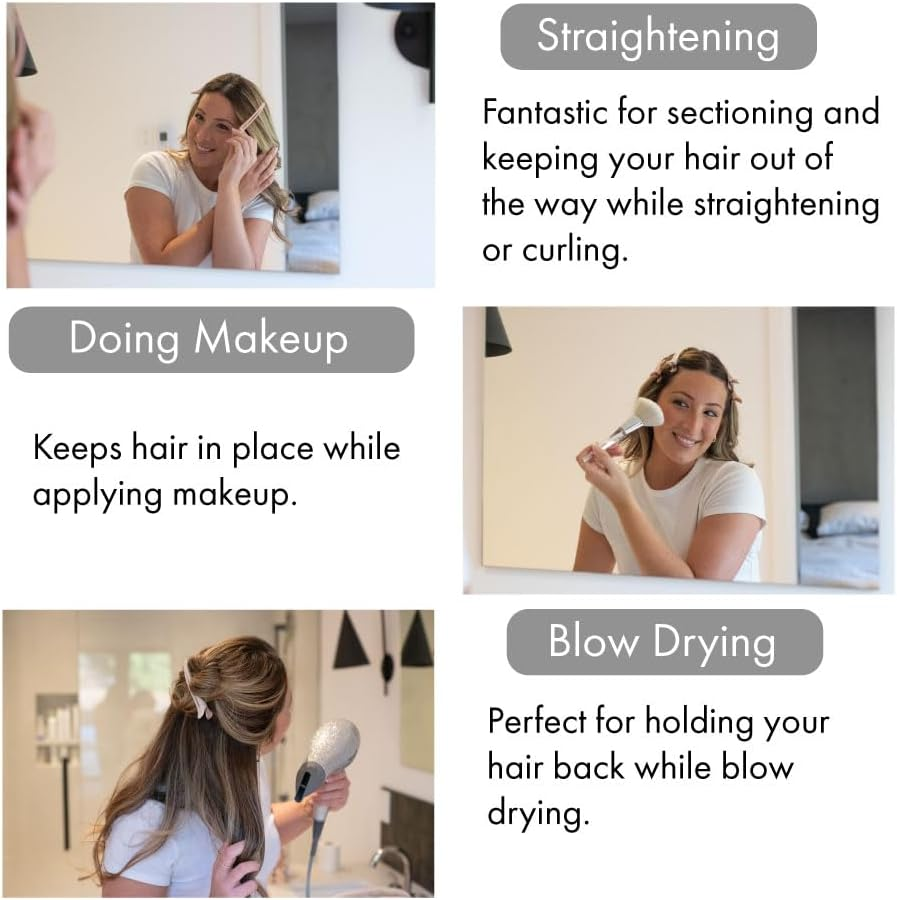 FRAMAR Neutral Sectioning Hair Clips &ndash; 10-Pack No Crease Hair Clips for Styling & Sectioning for Girls