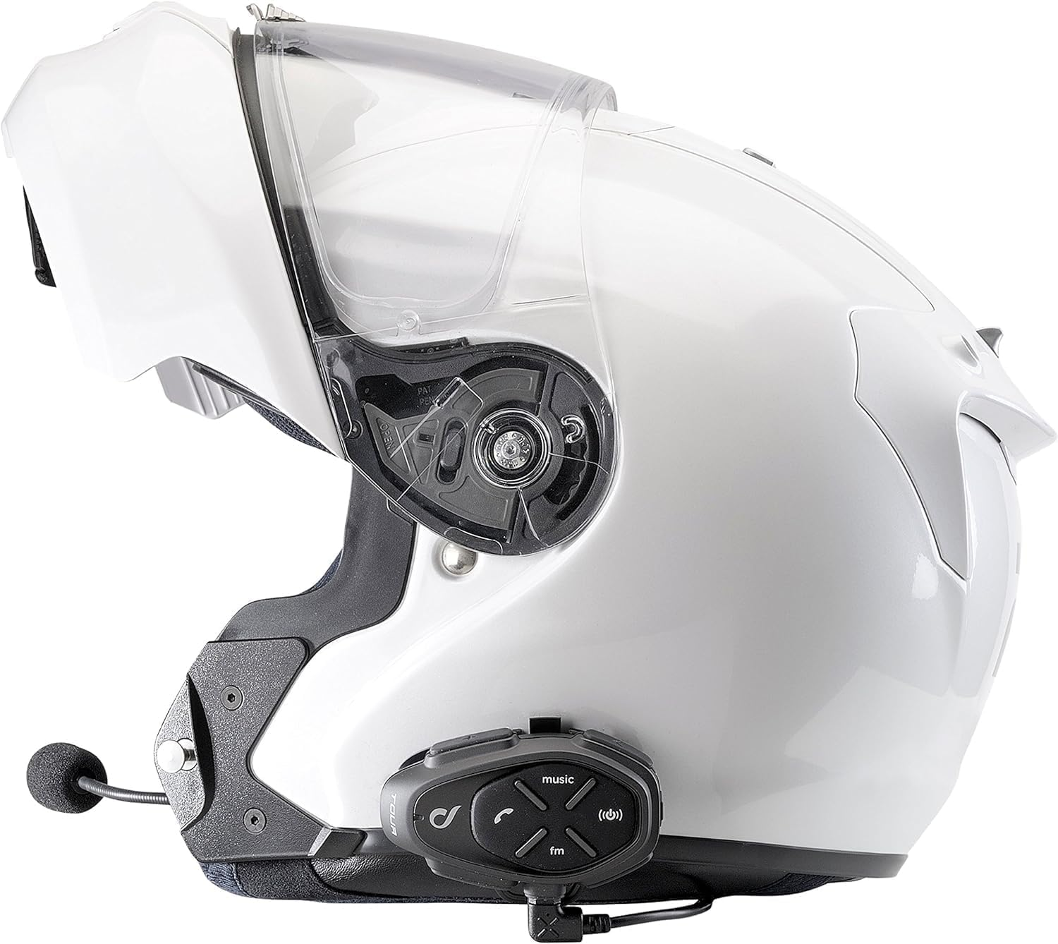 INTERPHONE Tour HD High Playback 40Mm 4 Motorcyclist Motorcycle Helmet Intercom Stereo Intercom 1.5Km Distance 25 Hours Fast Charge TFT Waterproof IPX67 image number 3