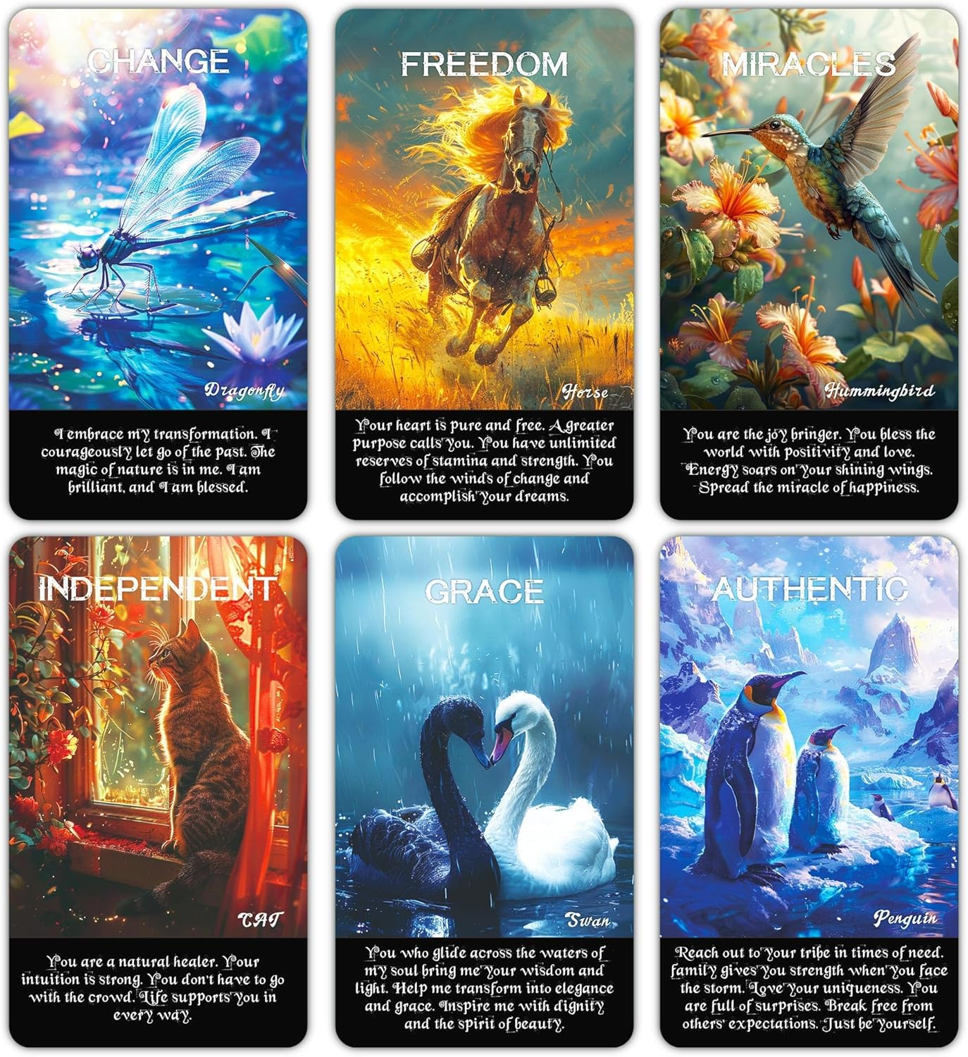 Spirit Animals Oracle Cards for Intuition, Guidance, and Spiritual Connection Oracle Cards for Beginners, a Mystical Deck Featuring Powerful Animal Totems for Personal Growth and Insight image number 3