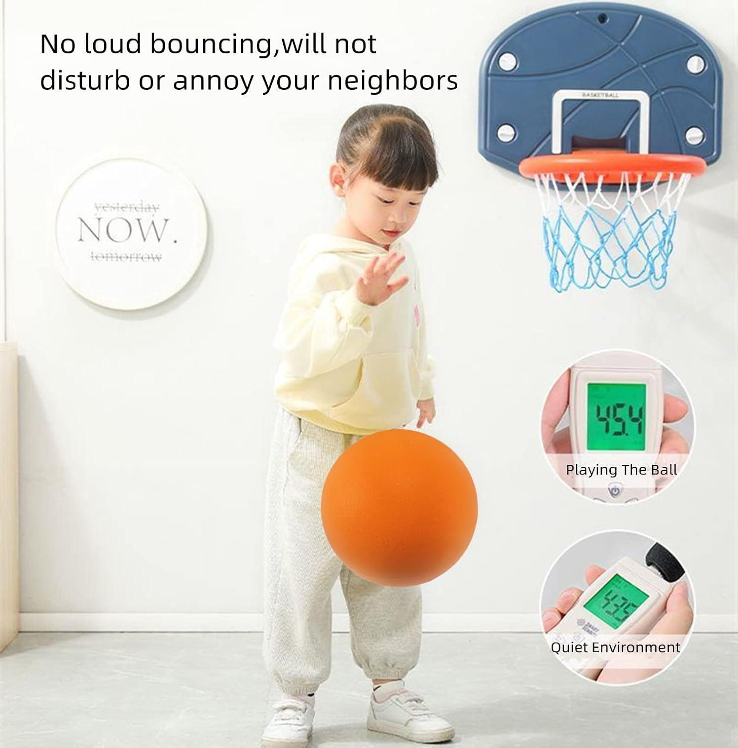 Aiyouwei 7 Inches Uncoated Silent Foam Ball, Indoor & Outdoor Sponge Ball Playground Ball Dodge Ball image number 6