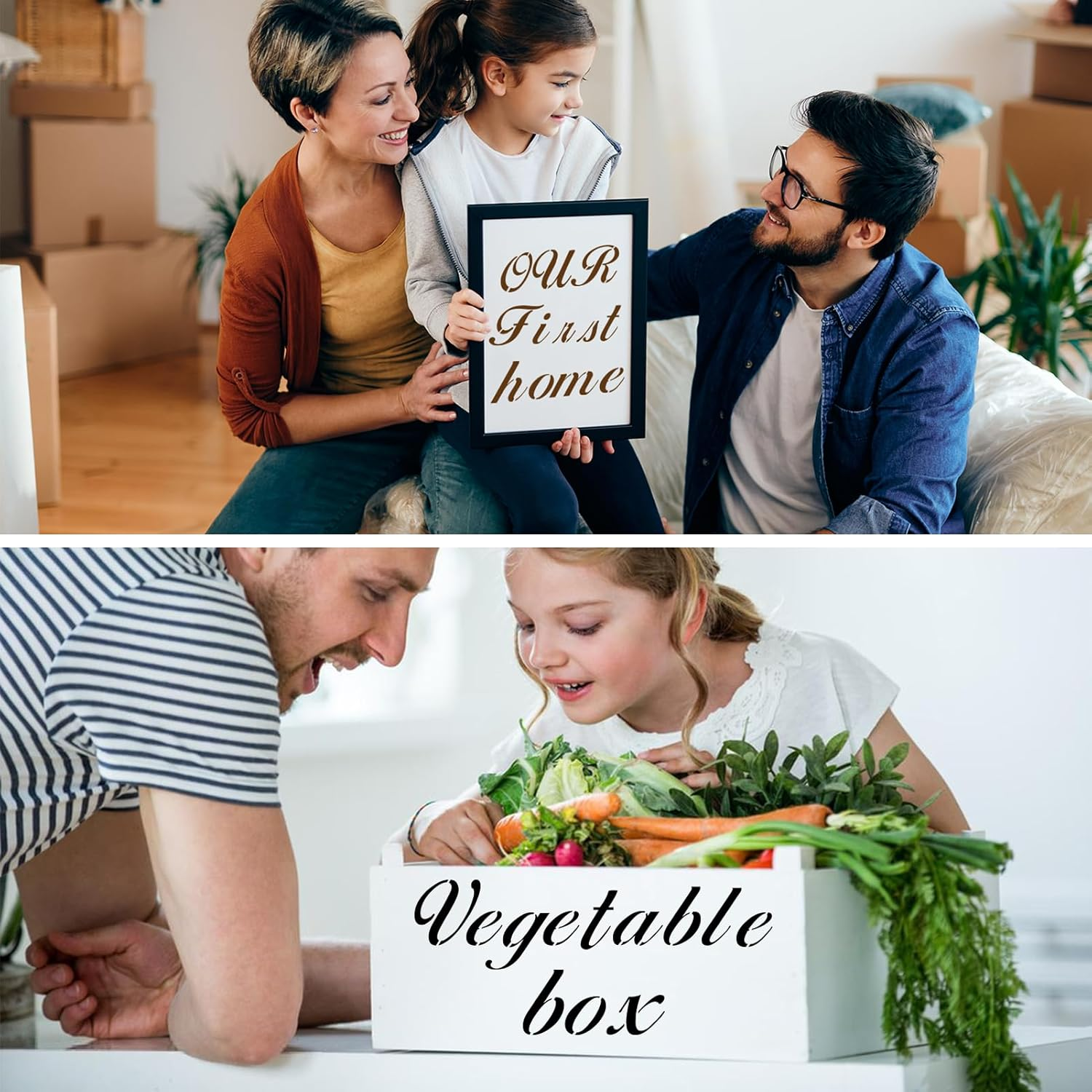 BAMIDELE Letter Stencils for Painting on Wood, 50 Pcs Calligraphy Alphabet Drawing Templates with Numbers, Signs, Flowers, Reusable Cursive Plastic Art Craft Stencils image number 3