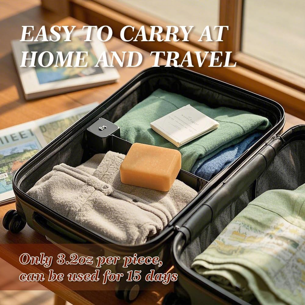 Shampoo Bar for Men - Experience a Distinctive Masculine Aroma, Quick Lather & Easy Rinse, Wood Barrel Bourbon Scent Natural Men Shampoo Soap Bar, Ldeal for Travel - 3.2Oz image number 5