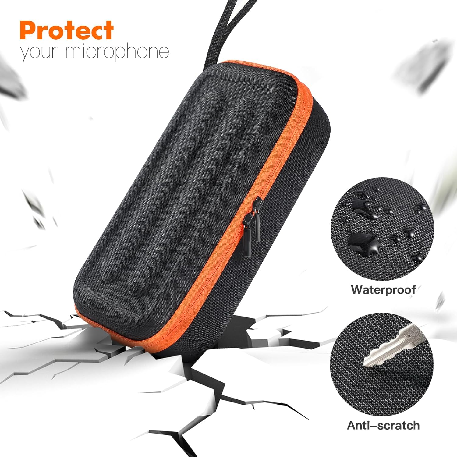 Mic Case, Partybox Encore Wireless Microphone Case for JBL Partybox Encore Handheld Dual Mic Travel Storage Bag (For Charging Style) image number 6