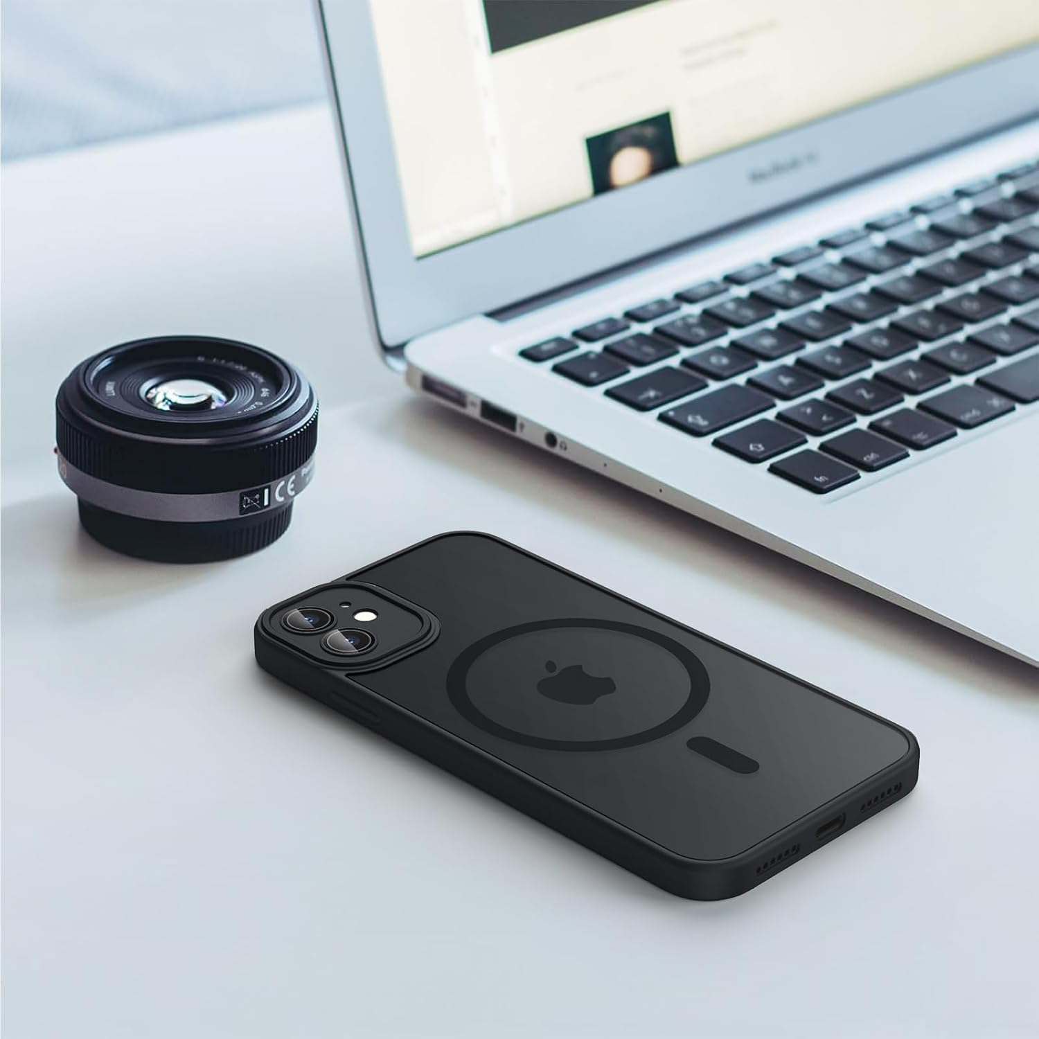 Magnetic Case for Iphone 11 Case, [Compatible with Magsafe] Drop Protection Skin-Friendly Shockproof Protective Matte Cover for Iphone 11 image number 1