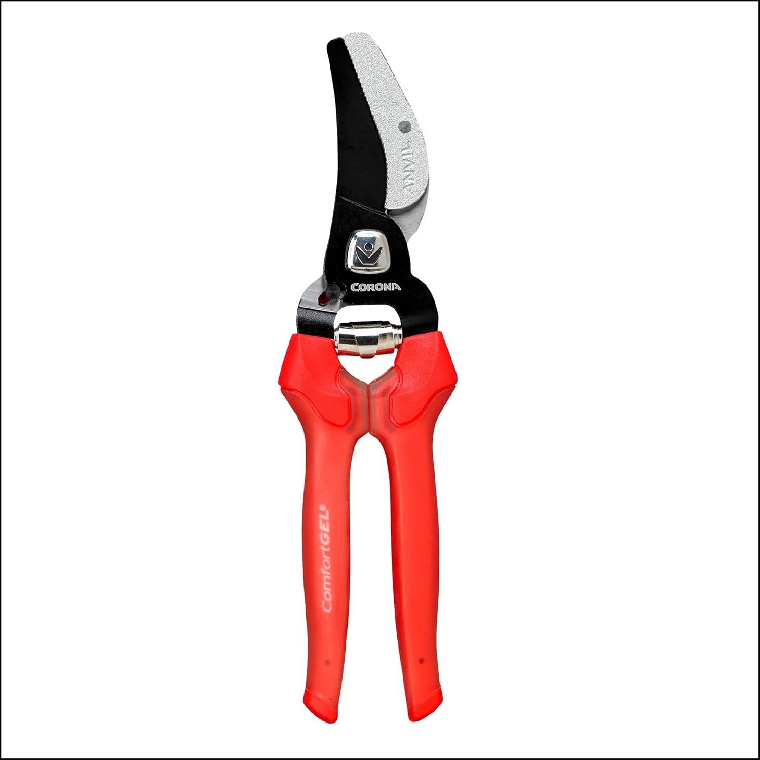 Corona AP 3334 Non-Stick Steel Comfortgel Anvil Hand Pruner - 3/4 Inch Cut Capacity Stem and Branch Garden Shears, Red
