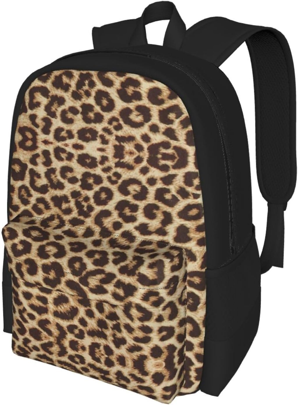PIXOLE Leopard Pattern Print Travel Backpack, Laptop Backpack, School Backpack with Ergonomic Design and Multiple Pockets - Cafe Terrace At Night image number 4