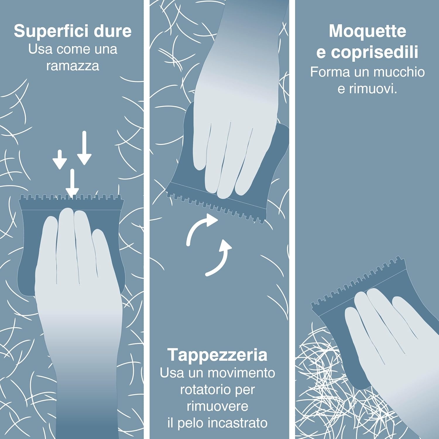 Kurgo Shed Sweeper Hair Remover for Cars, Pet Hair Remover, Car Hair Brush, Dog Hair Remover for Seat Cover, Carpet, & Upholstery, Portable Auto Detailing Brush, Easy to Clean, Reusable image number 4