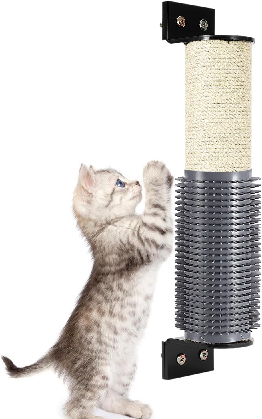 Cat Tree Replacement Post | Natural Sisal Heavy-Duty Replacement Cat Scratching Post - Versatile Kitten Supplies for Home Apartment Living Room Bedroom Playroom image number 4