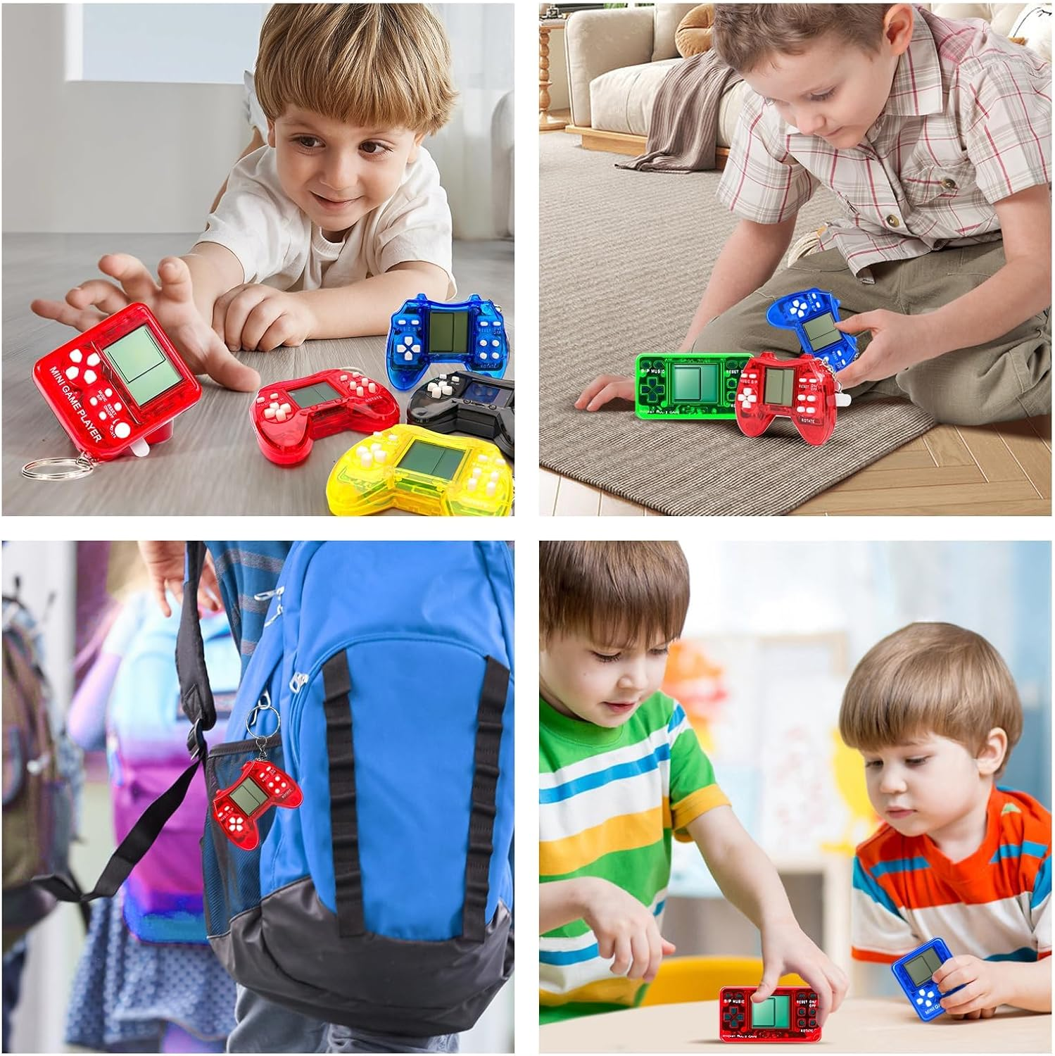 12 PCS Video Game Party Favors, Video Game Keychain Birthday Gaming Party Supplies Goodie Bag Stuffers Gift Idea for Kids