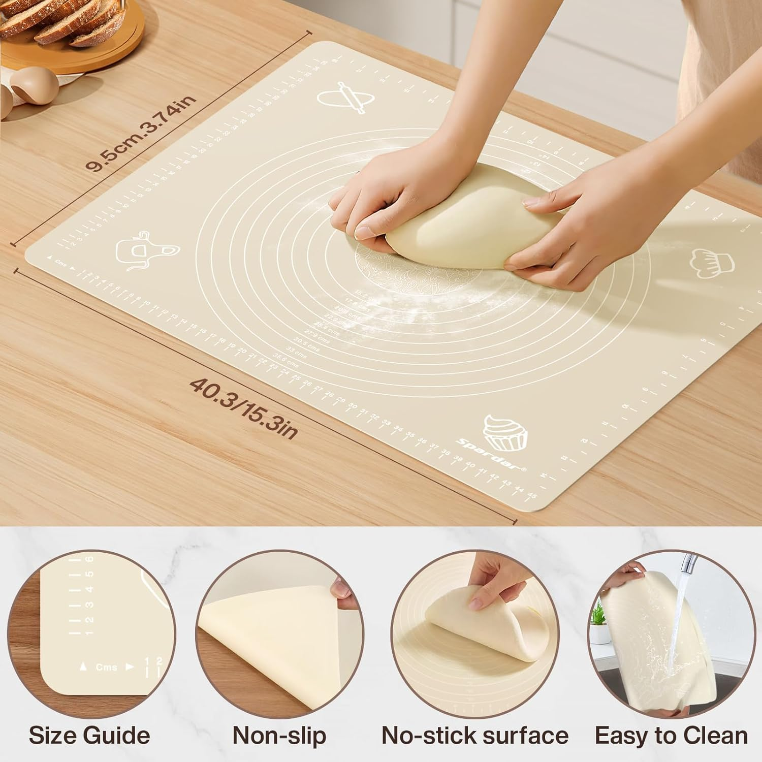 Sourdough Starter Kit, Bread Proofing Basket Set Oval Round, Sourdough Kit with Bread Lame, Danish Dough Whisk, Dough Scraper, Bread Bag and Brush image number 5