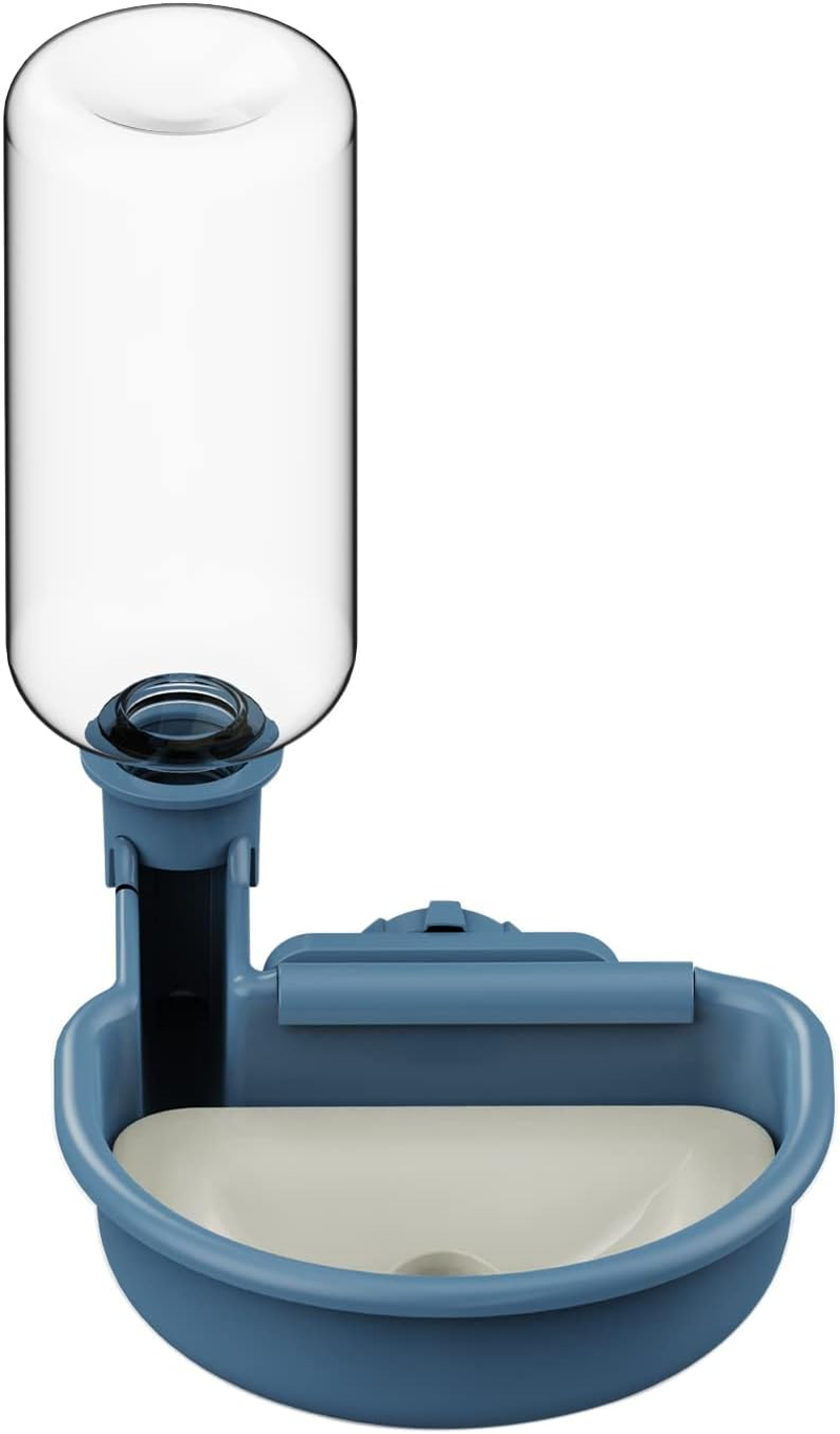 TOKAYIFE Pet Water Bottle [Grey, 480Ml] Cage Water Bottles for Rabbits, Dogs, Ferrets, Cats and Other Small Animals, Anti-Overflow Water Dispenser for Crate