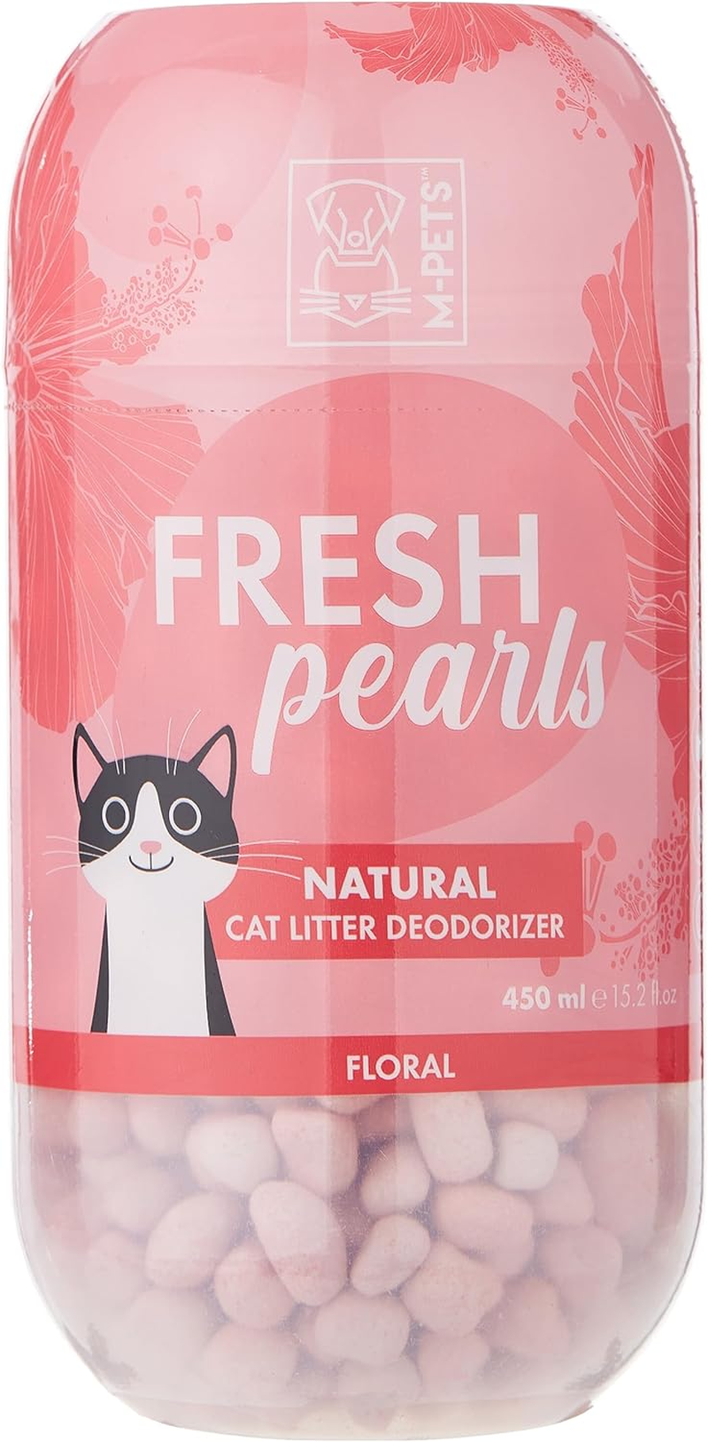 M-Pets Fresh Pearls Natural Cat Litter Deodoriser 450 Ml, Floral image number 2