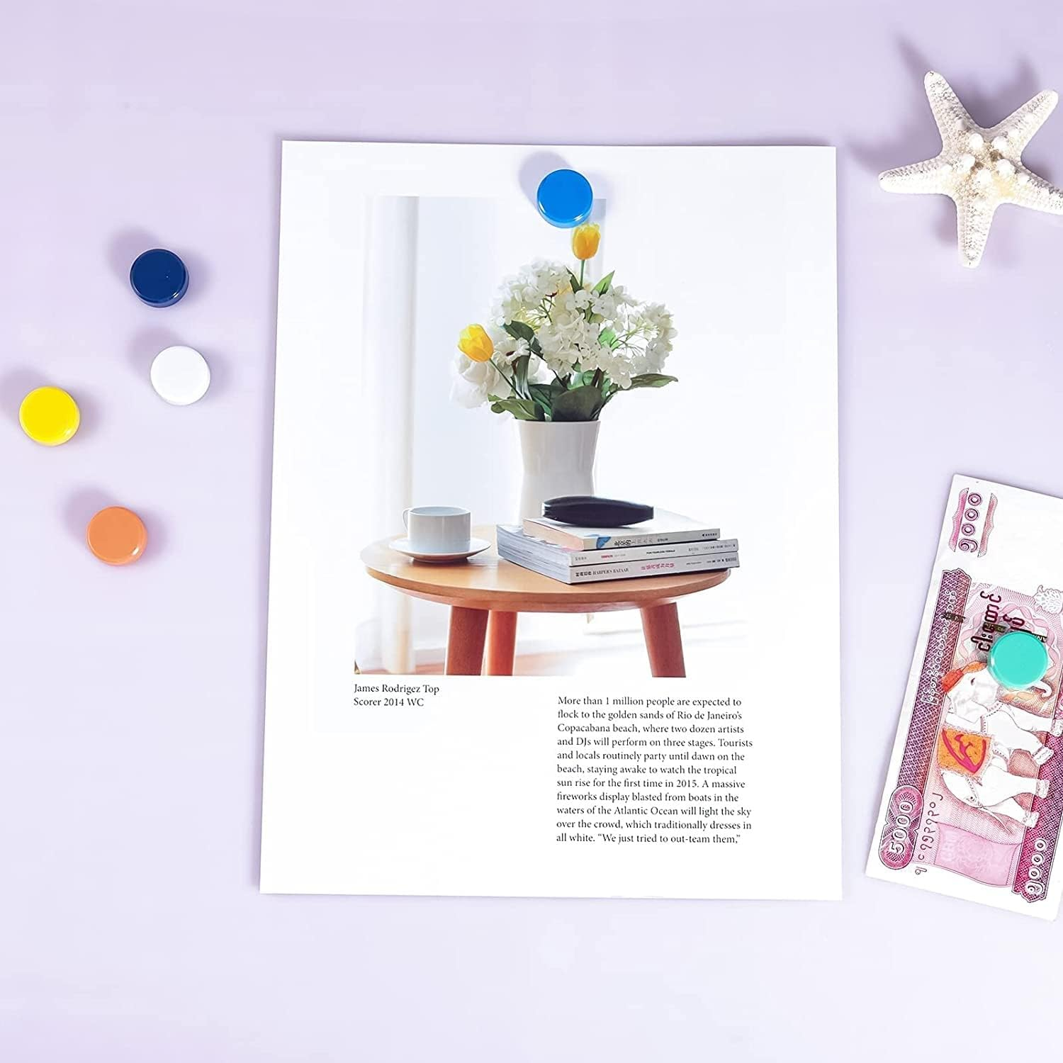 10 Pcs Magnets Whiteboards Strong Magnet Colorful Mini Small Magnets round Craft (Pink) image number 3