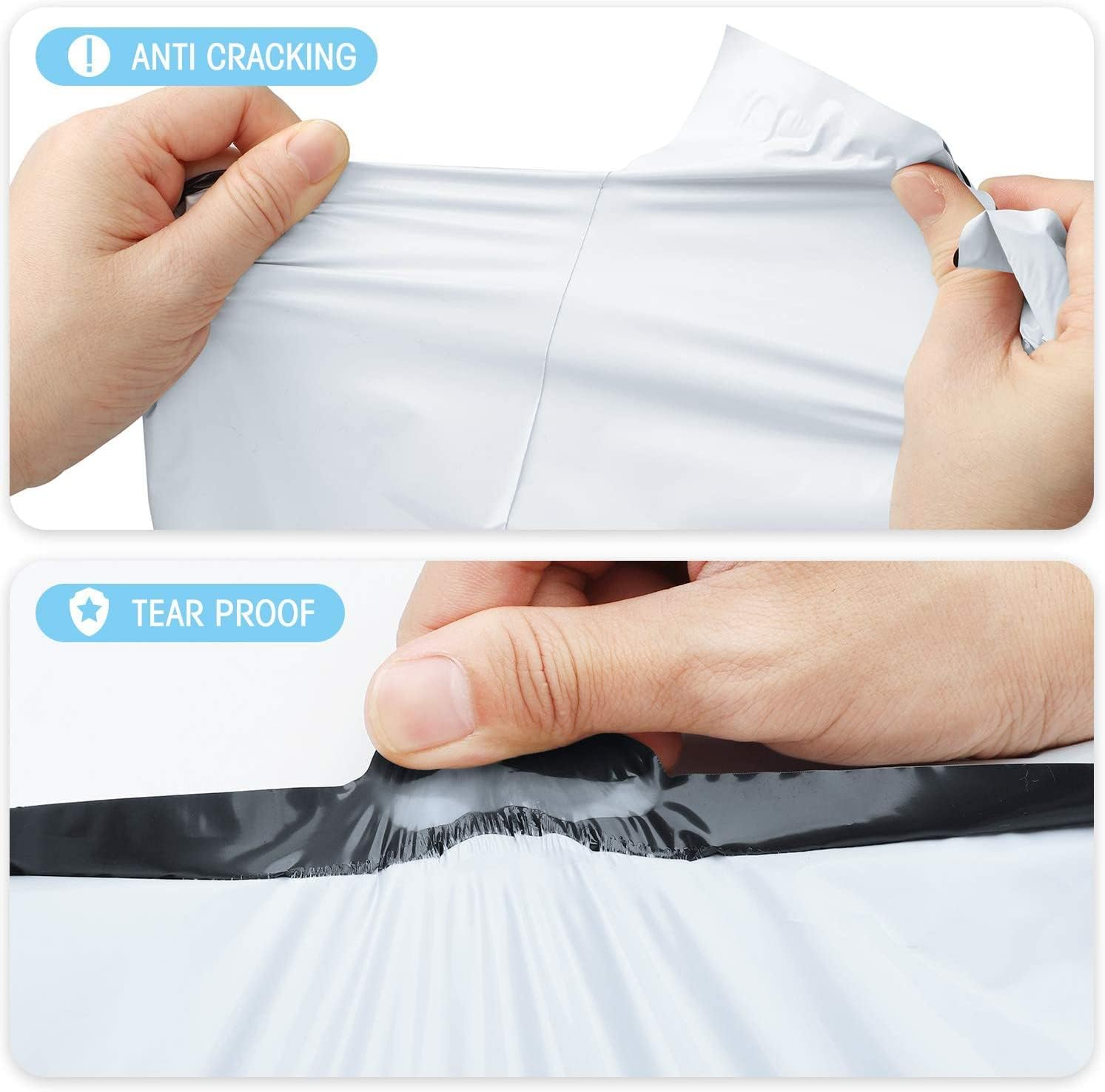 Fuxury 19X24 Large Poly Shipping Envelopes Mailers 50 Pack,Self Adhesive Package Shipping Bags for Clothing,Waterproof Mailers Poly Shipping Bags for Small Business,Keep Items Protected image number 2