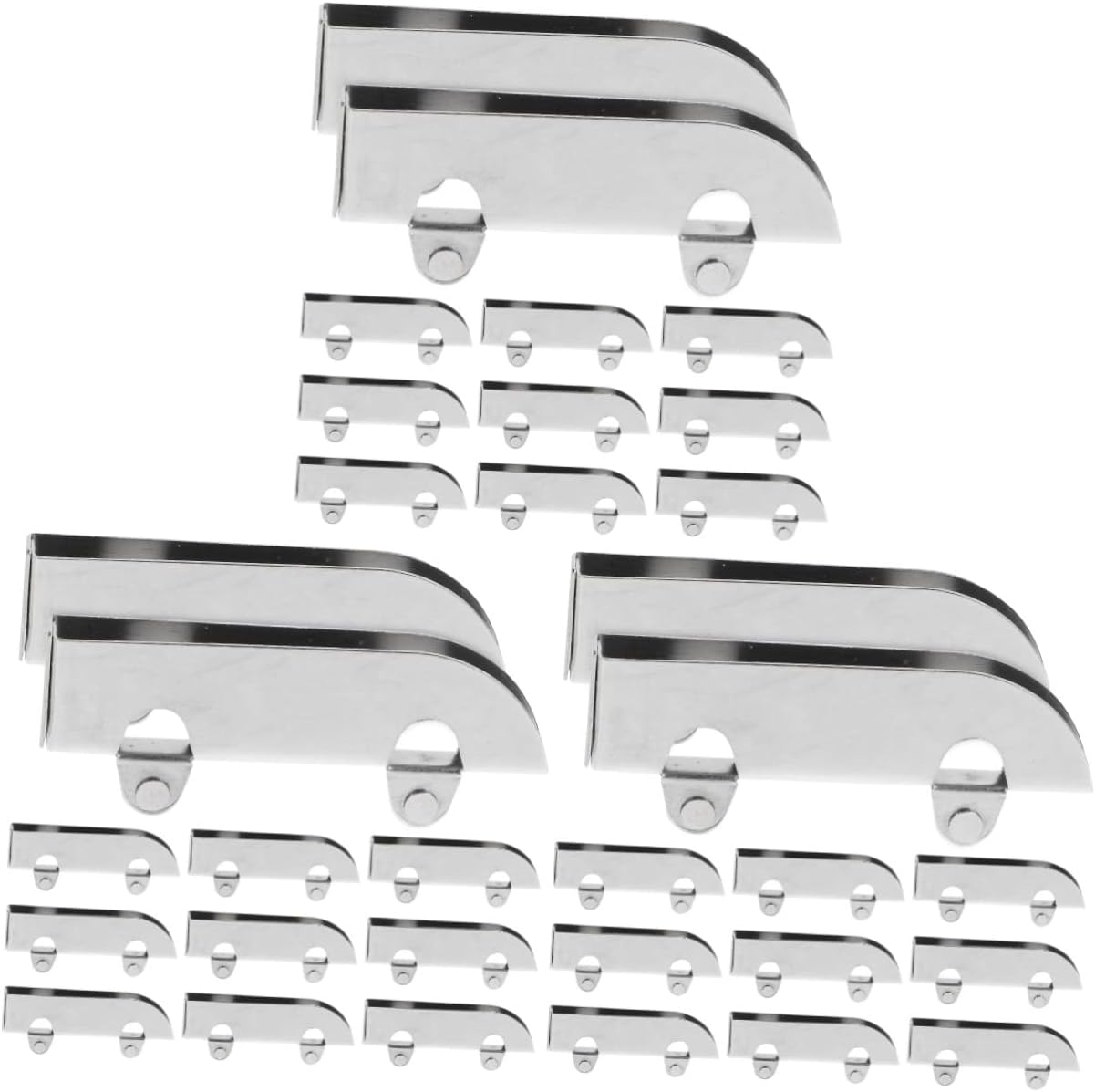 TEHAUX 24Pcs Sliding Cabinet Door Hardware Steel Wheel Bearing Patio Door Roller Window Roller