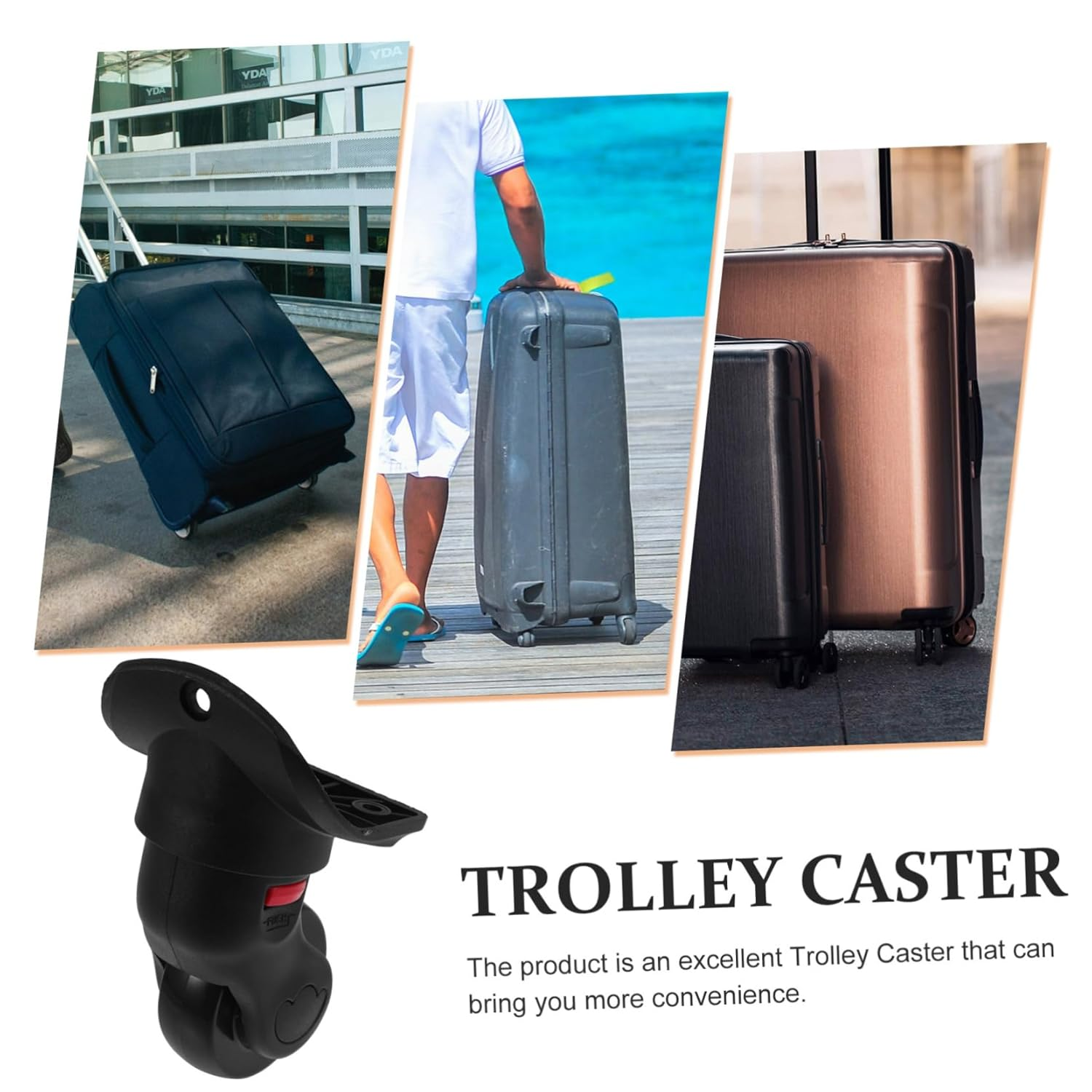 WRITWAA Replacement Luggage Wheels Detachable Castor Wheels Swivel Caster for Suitcase image number 5