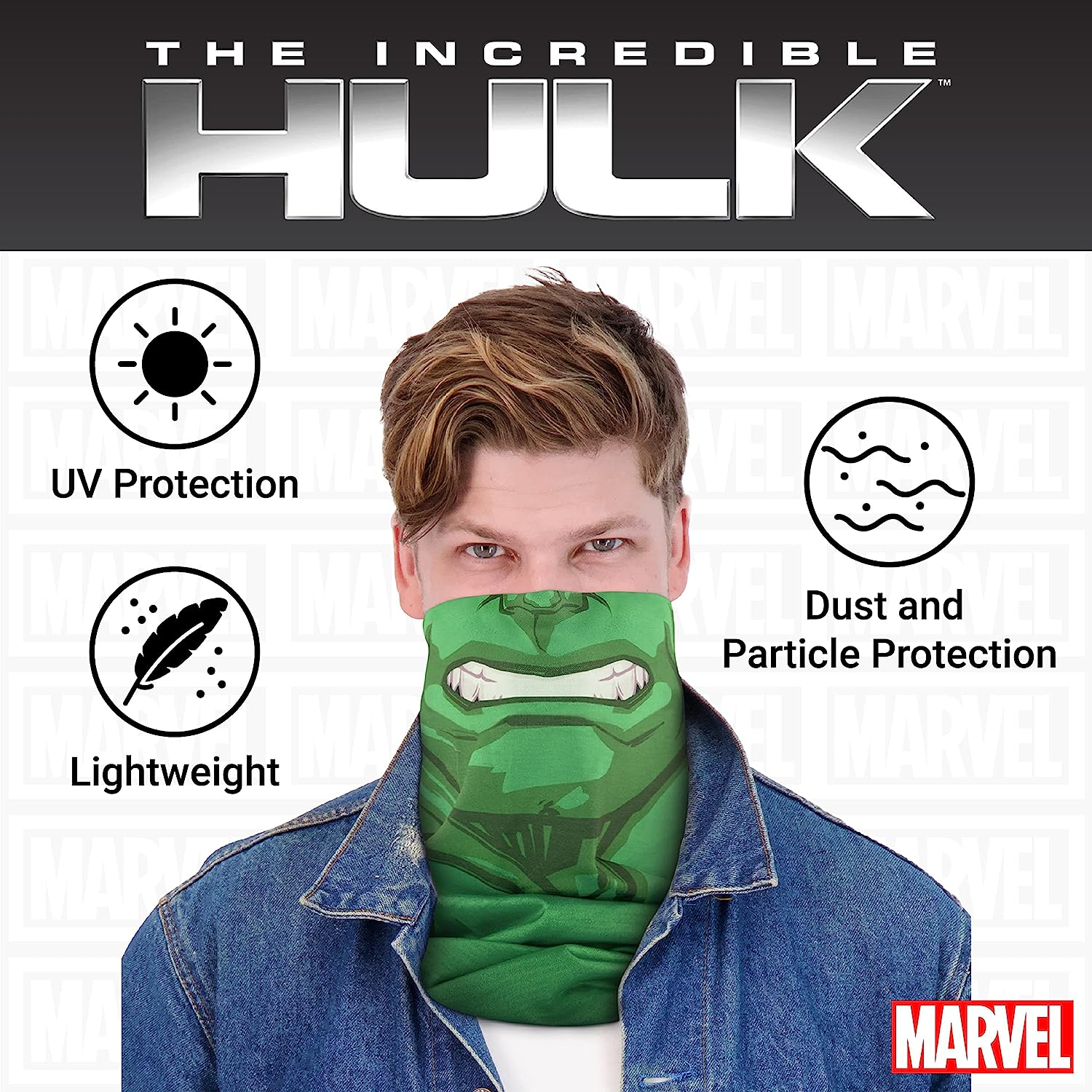 Concept One Unisex-Adult Marvel Multi-Purpose Neck Gaiter Scarf Bandana image number 6