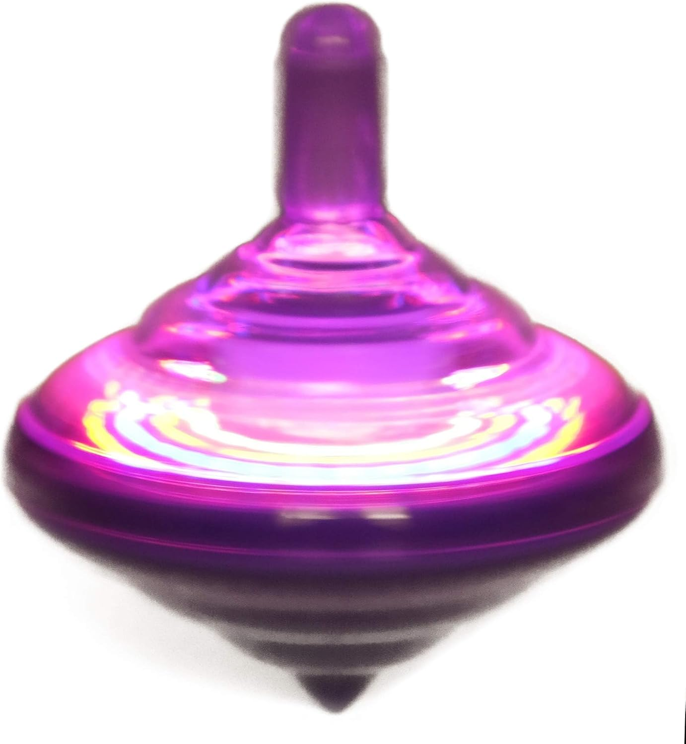 Hanukkah Musical Light-Up Dreidel Spinning Tops Set, Plays 2 Classic Hanukkah Songs, Assorted Colors (4-Pack) image number 2