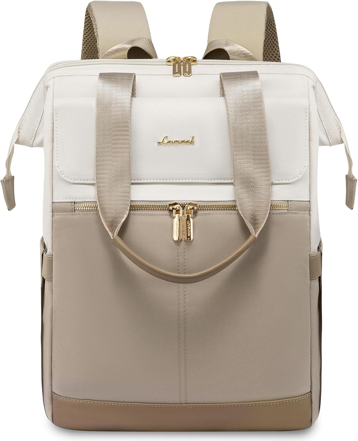 LOVEVOOK Backpack Womens, 15.6 Inch Laptop Rucksack Bag for Ladies, Waterproof Daypacks for Office Teacher Nurse, Fashion School Bags with USB Port for Work University Travel Business