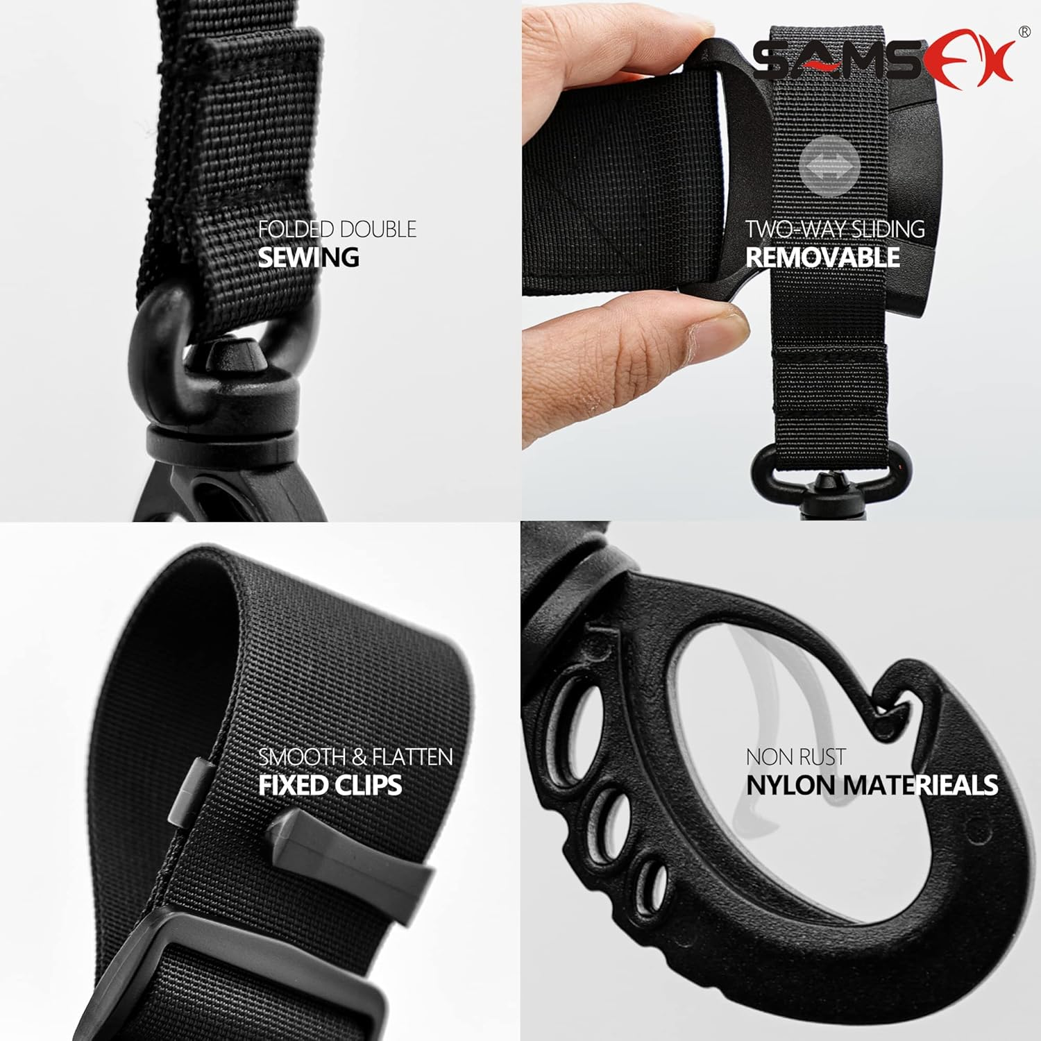 SAMSFX Fishing Adjustable Wader Belt Fishing Waist Belt Fishing Belts Essential Tool image number 5