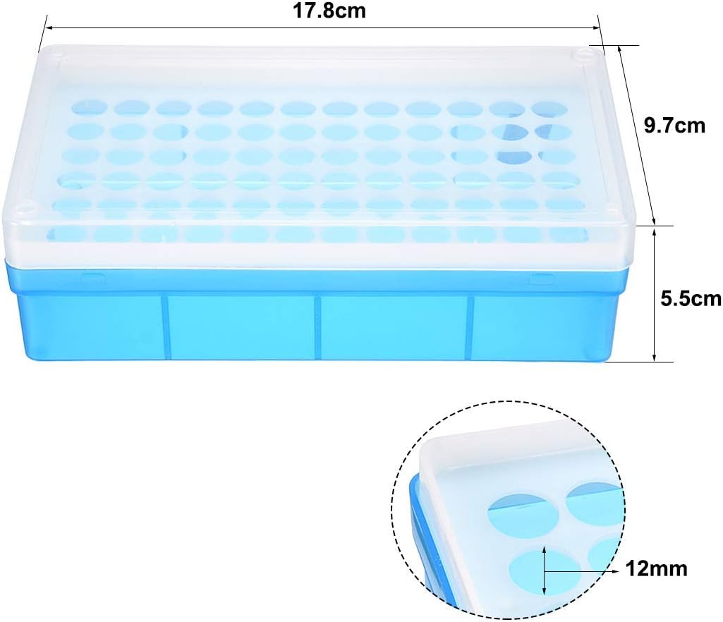 XYWHPGV 2 Pcs Tube Rack Polypropylene 72-Well Blue for 1.5Ml, 2Ml(1Bbda 37250 4B472 89F5C 7C16B E3F03 image number 3