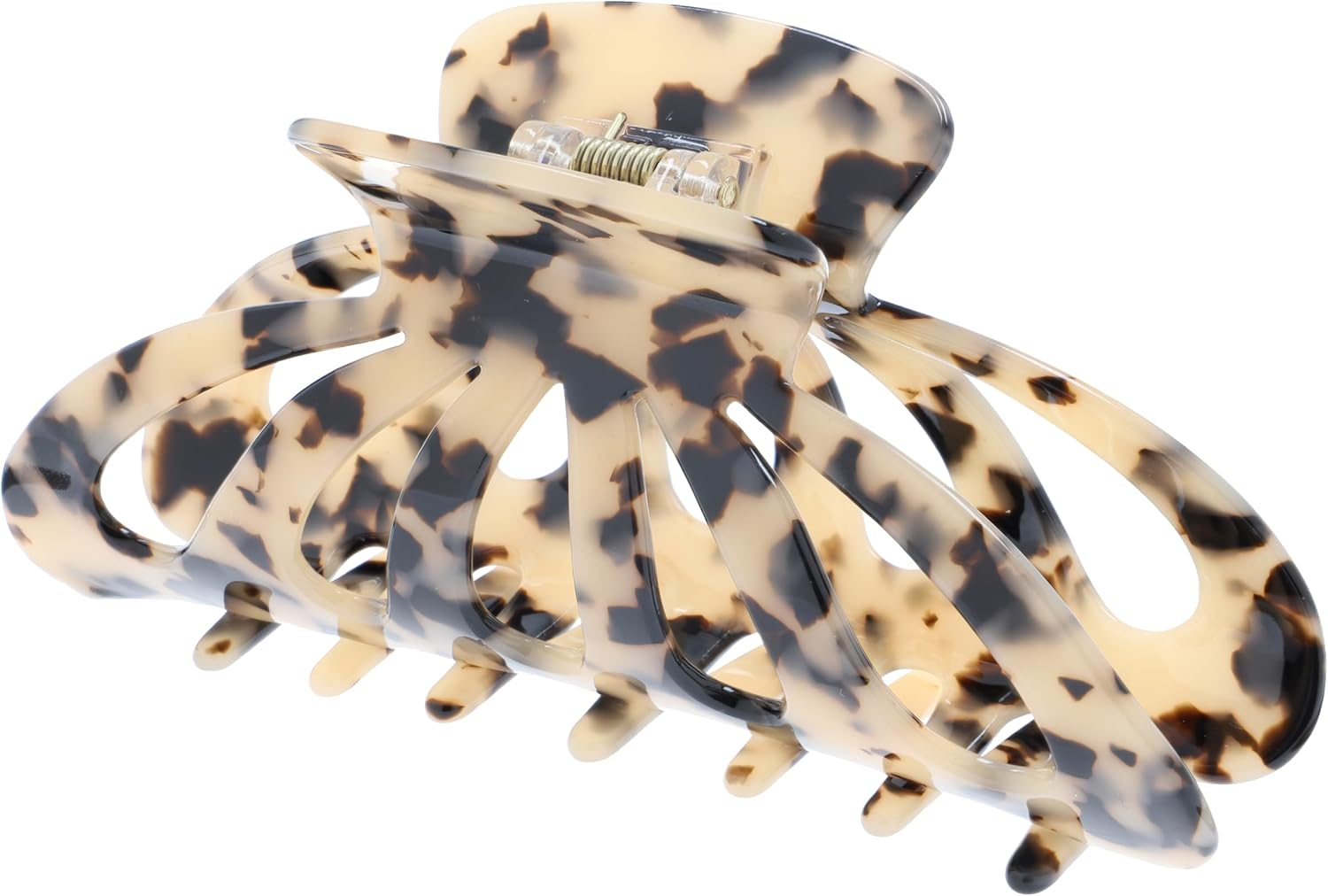 Zenner Deluxe Marble Hair Clip - 14Cm Extra Large Claw Clip for Thick or Long Hair - Curved Shape for Secure, Comfortable Hold - Elegant Marble Design - 1 Piece image number 2