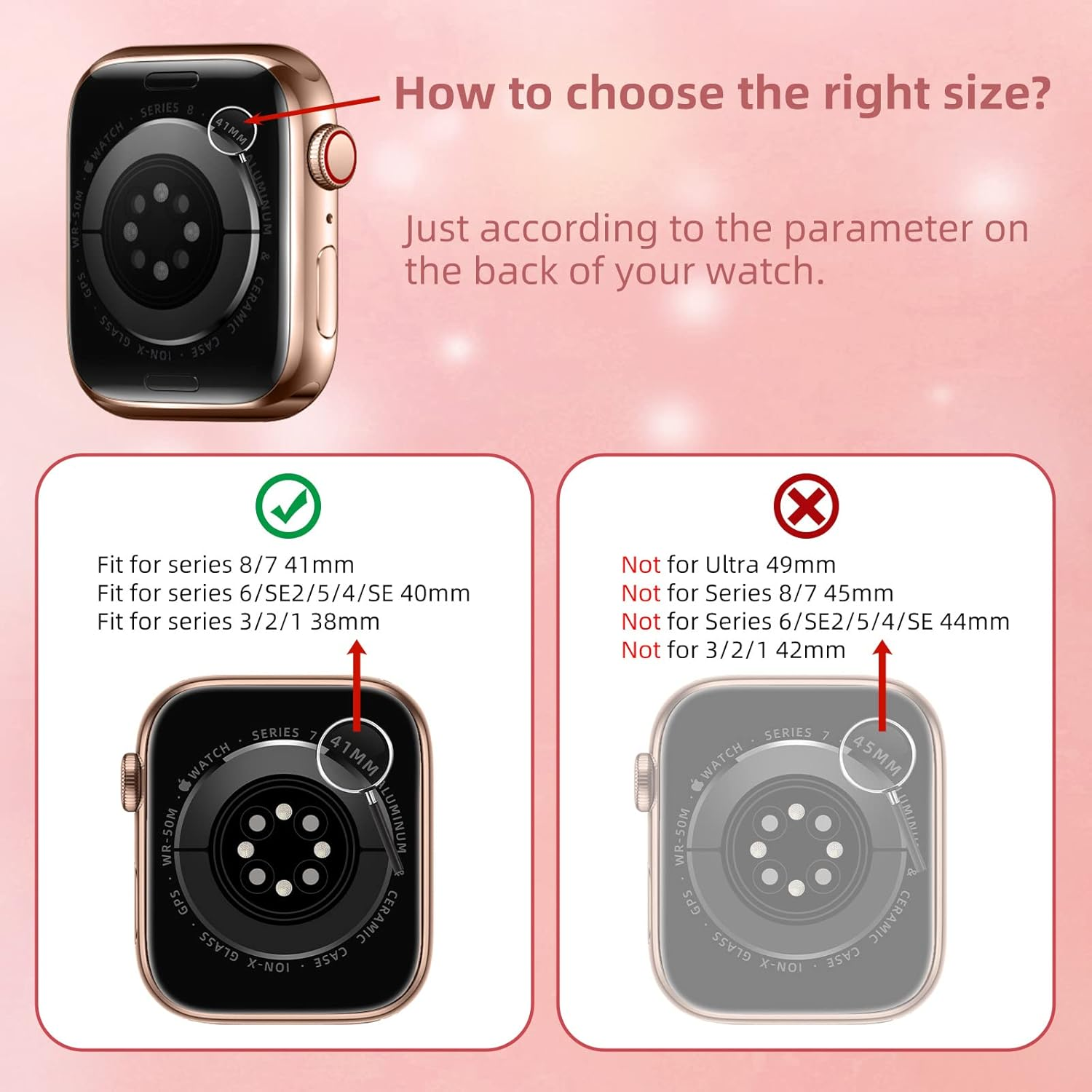HAYONLIY Compatible with Apple Watch Band 38Mm 40Mm 41Mm with Metal Bumper Case, Women Sport Strap with Silicone Cover for Iwatch Series 9 8 7 6 SE 5 4 3 2 1