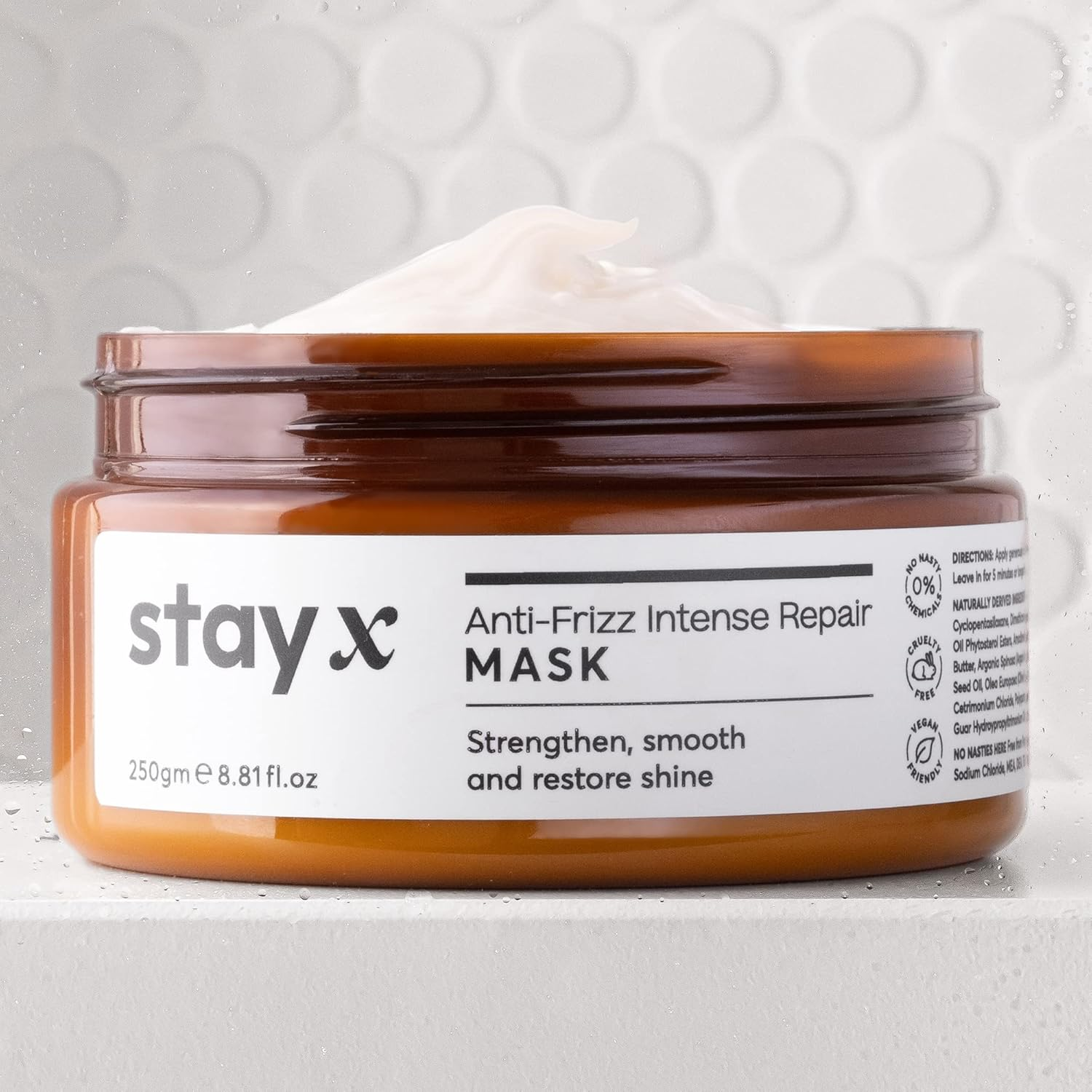 Stayx Anti-Frizz Intense Repair Mask - Deeply Nourish, Strengthen, Soften and Smooth Hair image number 1