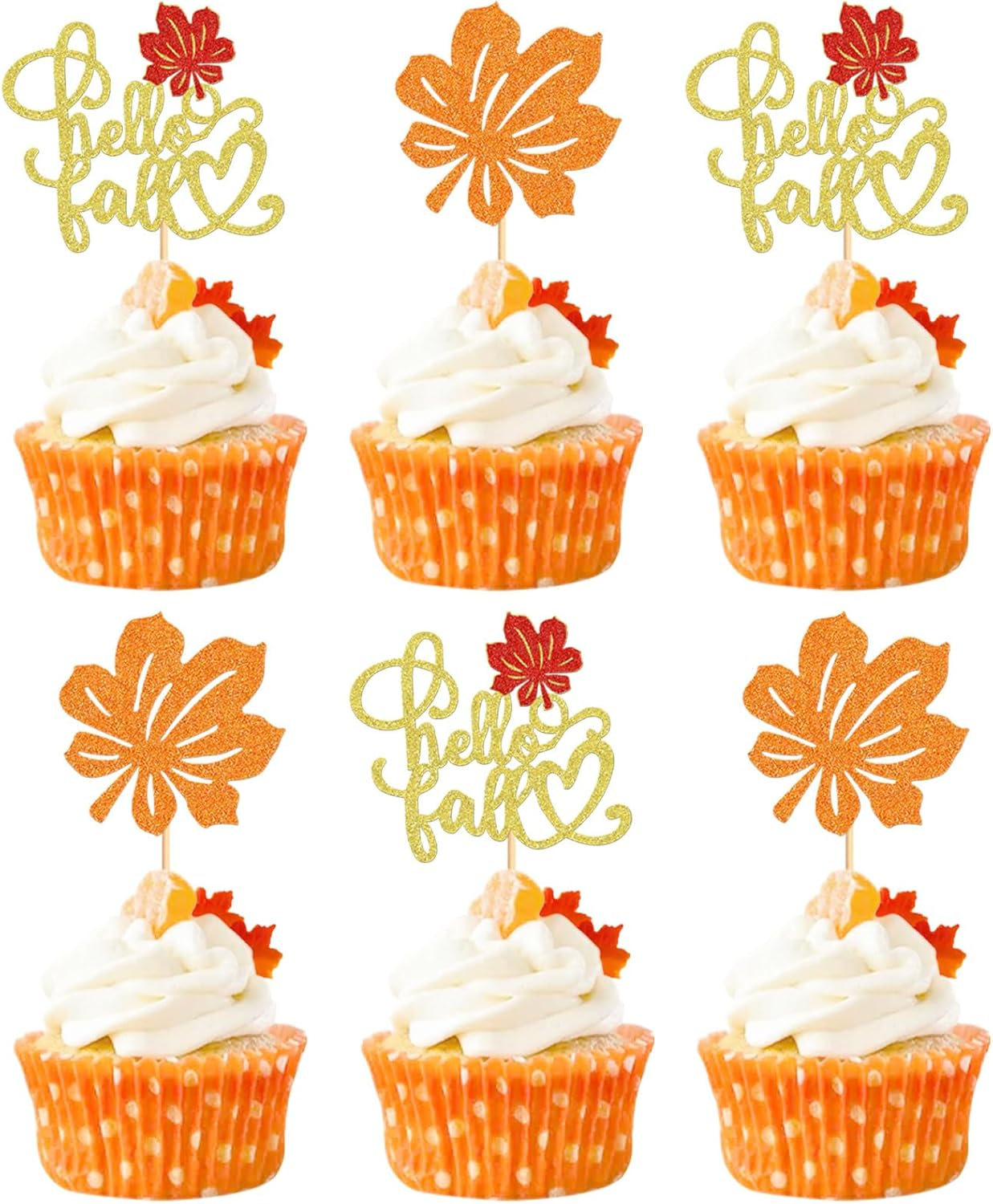 25 Pack Happy Thanksgiving Cupcake Toppers Give Thanks Cupcake Picks for Thanksgiving Theme Cake Decorations Birthday Party Thankful Dinner Supplies