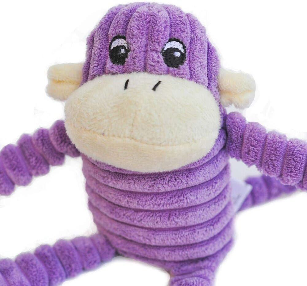Zippypaws ZP047 Spencer Crinkle Monkey Purple Small 28 X 10Cm, Purple, Small 28 X 10Cm image number 6