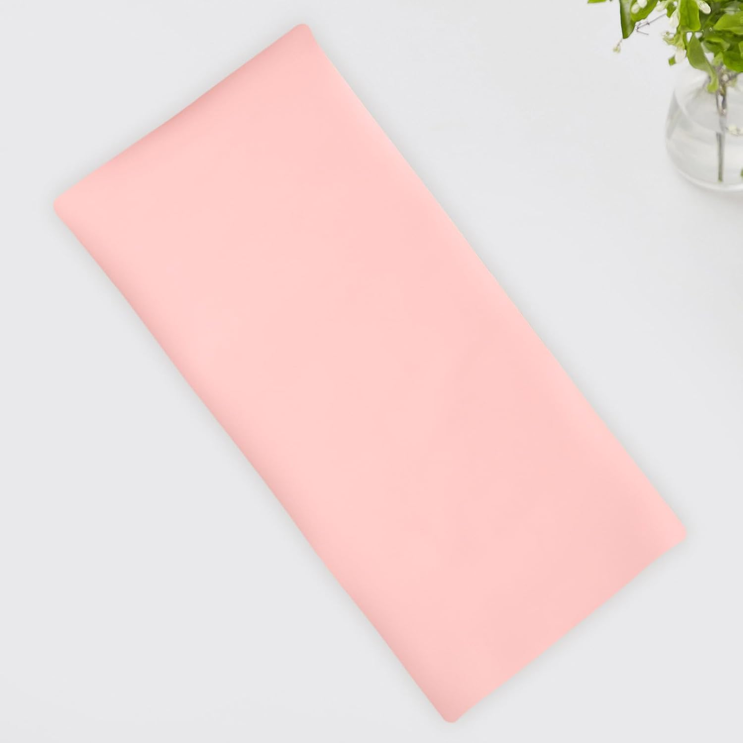 EXQUIMEUBLE Waterproof Makeup Vanity Mat 40X80Cm, Pink Desk Protector Pad Oilproof, Dustproof Surface for Dressing Table and Beauty Counter image number 3