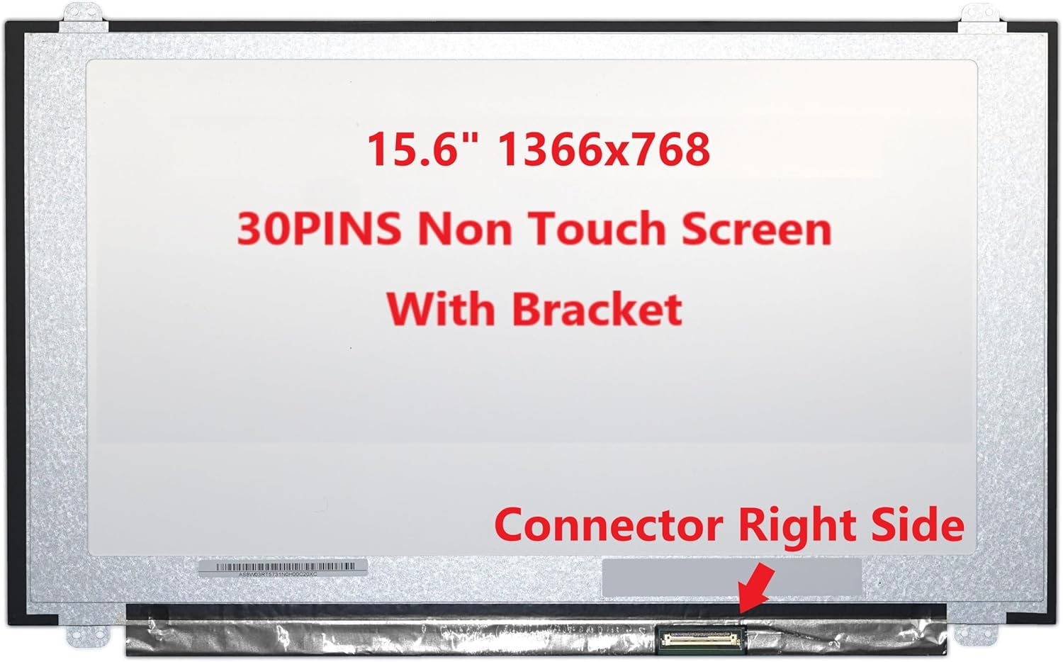 FULLCOM New LCD Replacement Screen HD 1366X768 (Non Touch) 15.6 Inch NT156WHM-N12 (With Brackets) 30 Pin Glossy for DELL INSPIRON 3543/3542 for Laptop/Display/Screen/Lcd Application image number 4