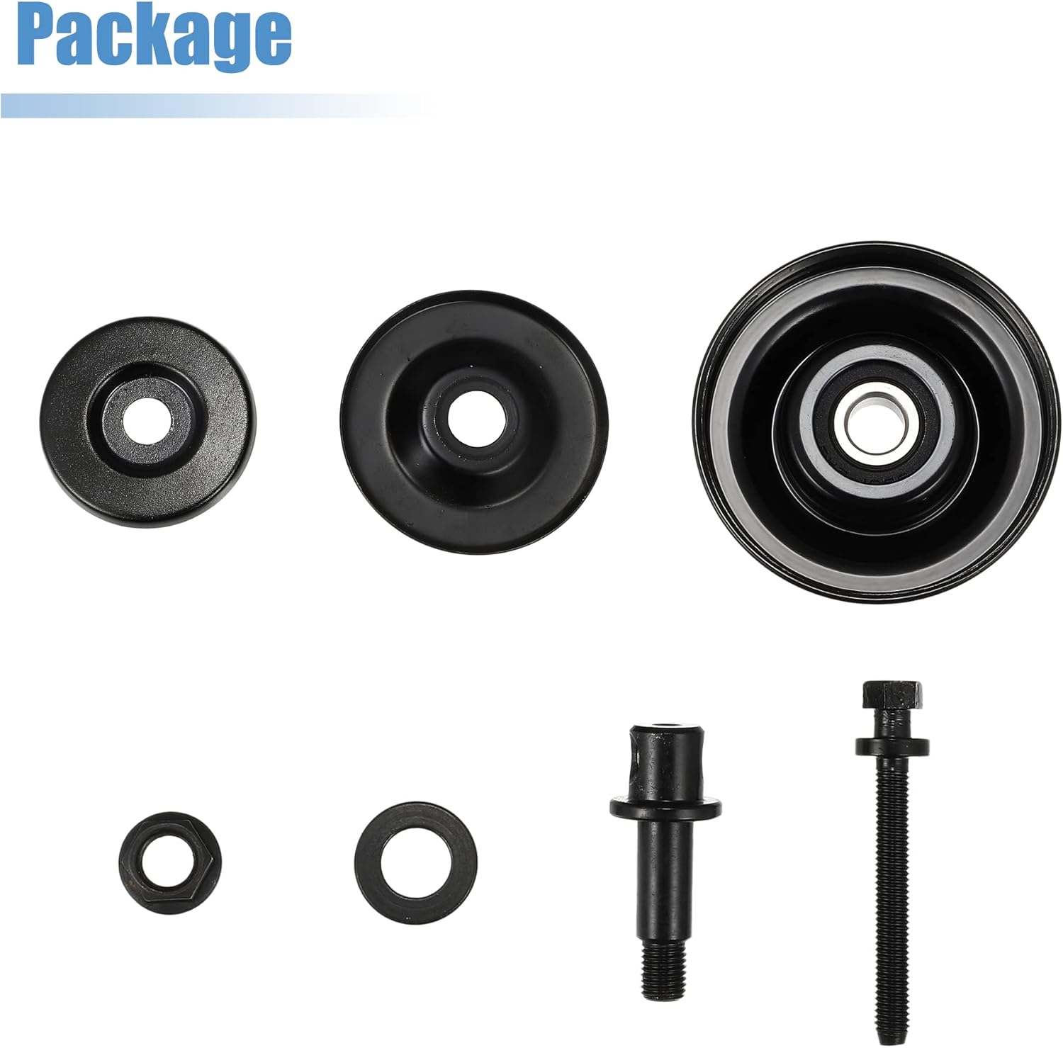 X AUTOHAUX 97834-29010 Car Drive Belt Tension Pulley for Hyundai Accent Elantra Tiburon Tucson 1995-2012 for Kia Soul 2010-2011 Belt Tensioner Idler Pulley Replace 97834-29000 97834-22100 image number 3