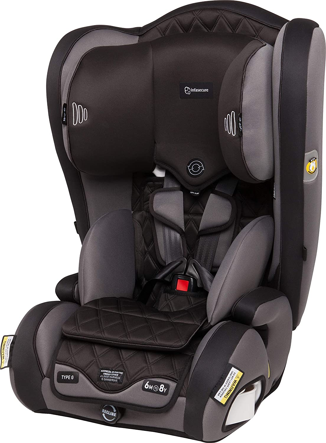 Infasecure CS9013 Accomplish Premium Forward Facing Car Seat, Side Impact Protection, Suitable from 6 Months to 8 Years Old, Night image number 2