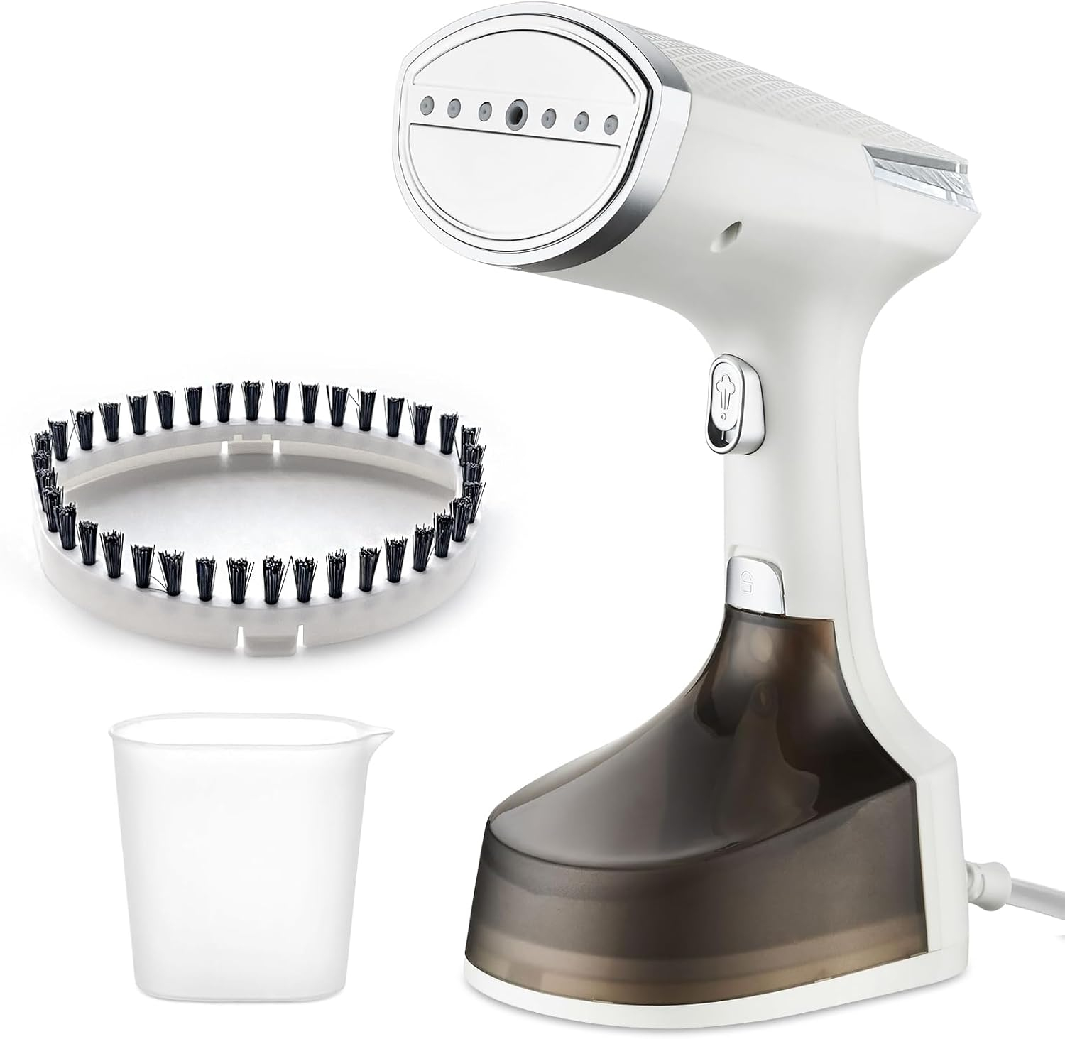 Handheld Garment Steamer Iron for Clothes, 1500W Fast Heat up Portable Travel Clothing Steamer Fabric Wrinkles Remover with 300Ml Water Tank for Curtain Bed, Strong Steam (White 2) image number 2