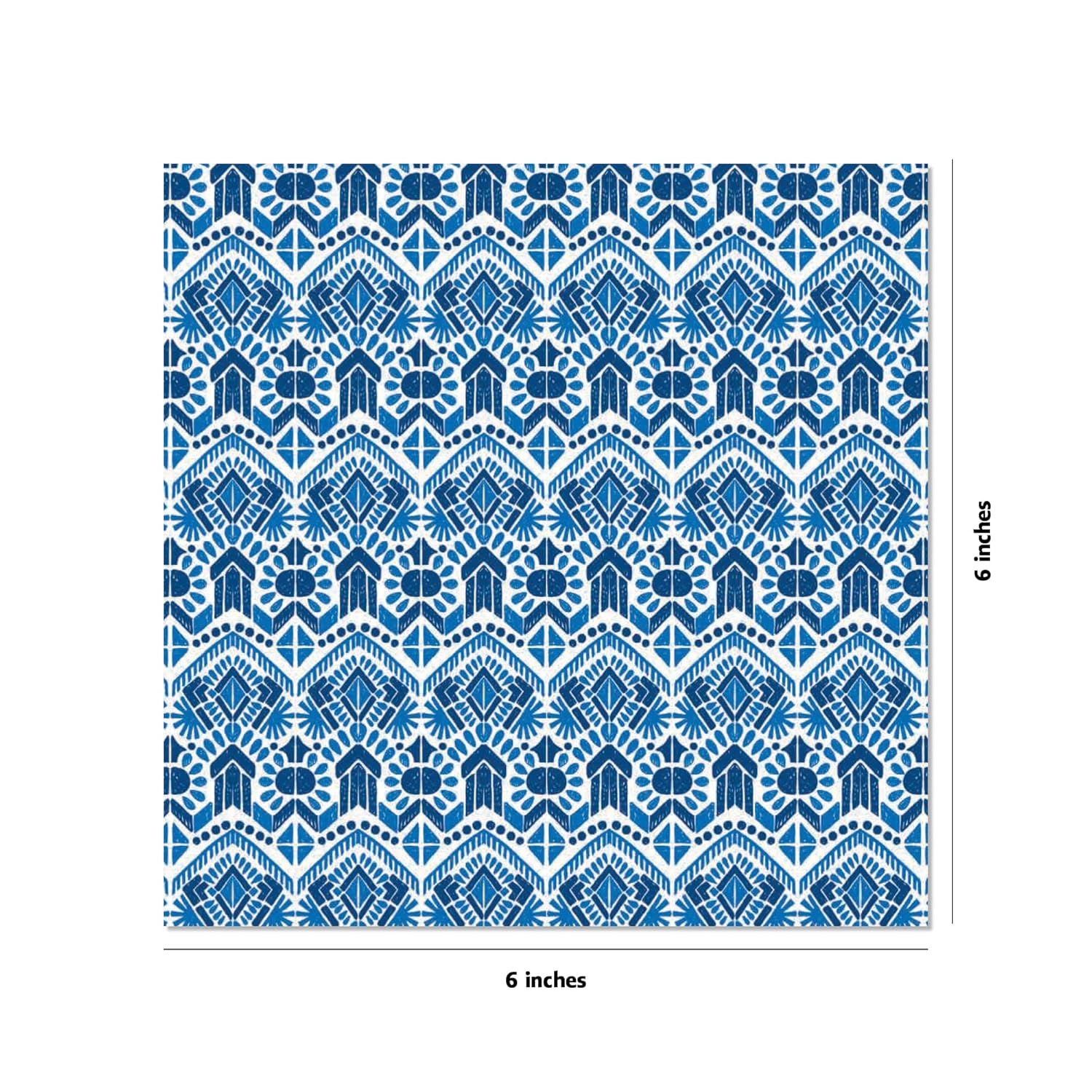 Origami Paper 200 Sheets Blue and White Patterns 6" (15 Cm): High-Quality Double Sided Origami Sheets Printed with 12 Different Designs (Instructions for 6 Projects Included) image number 5