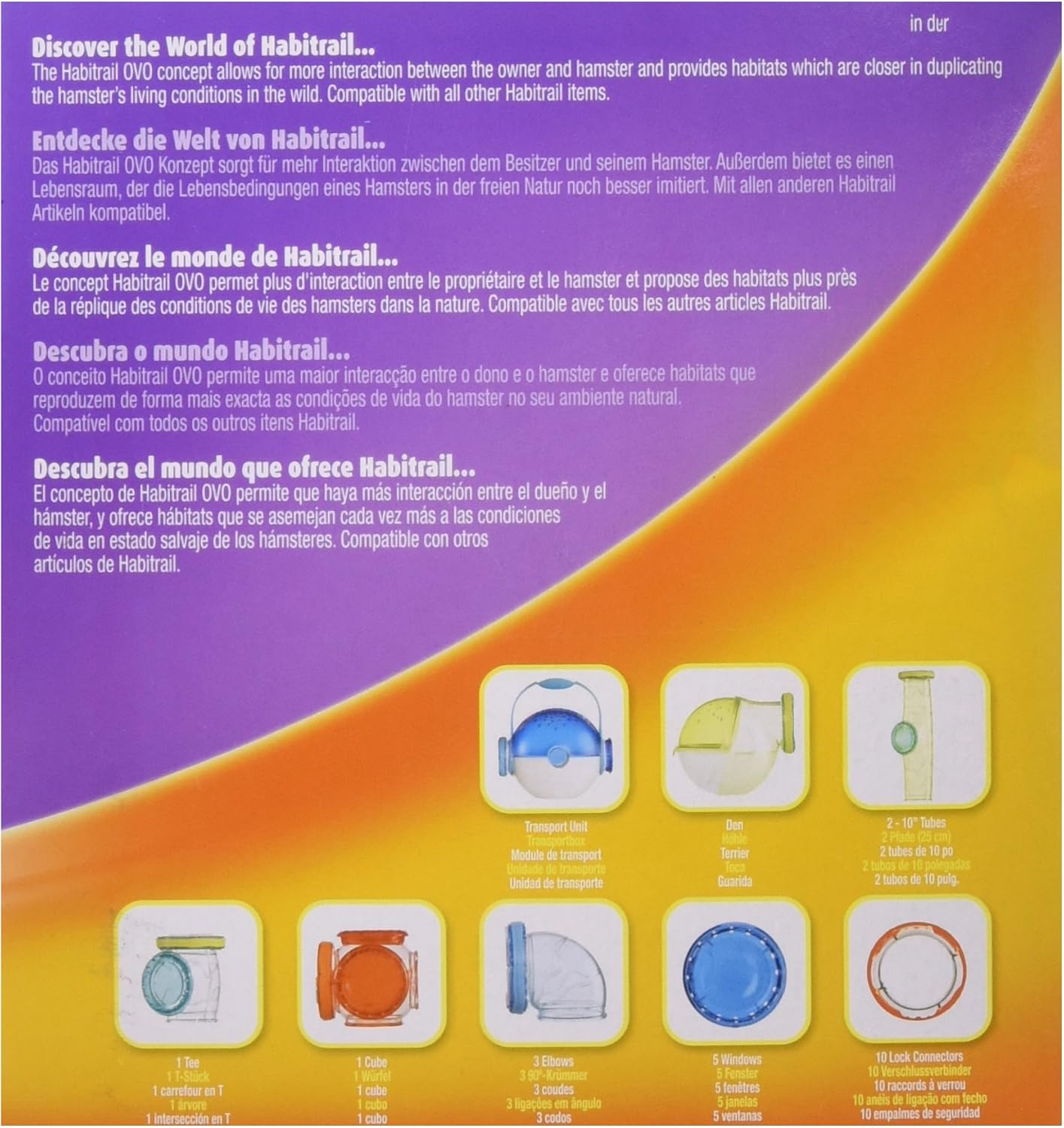 Habitrail OVO Adventure Pack, Hamster Cage & Accessories, Small Animal Habitat image number 2