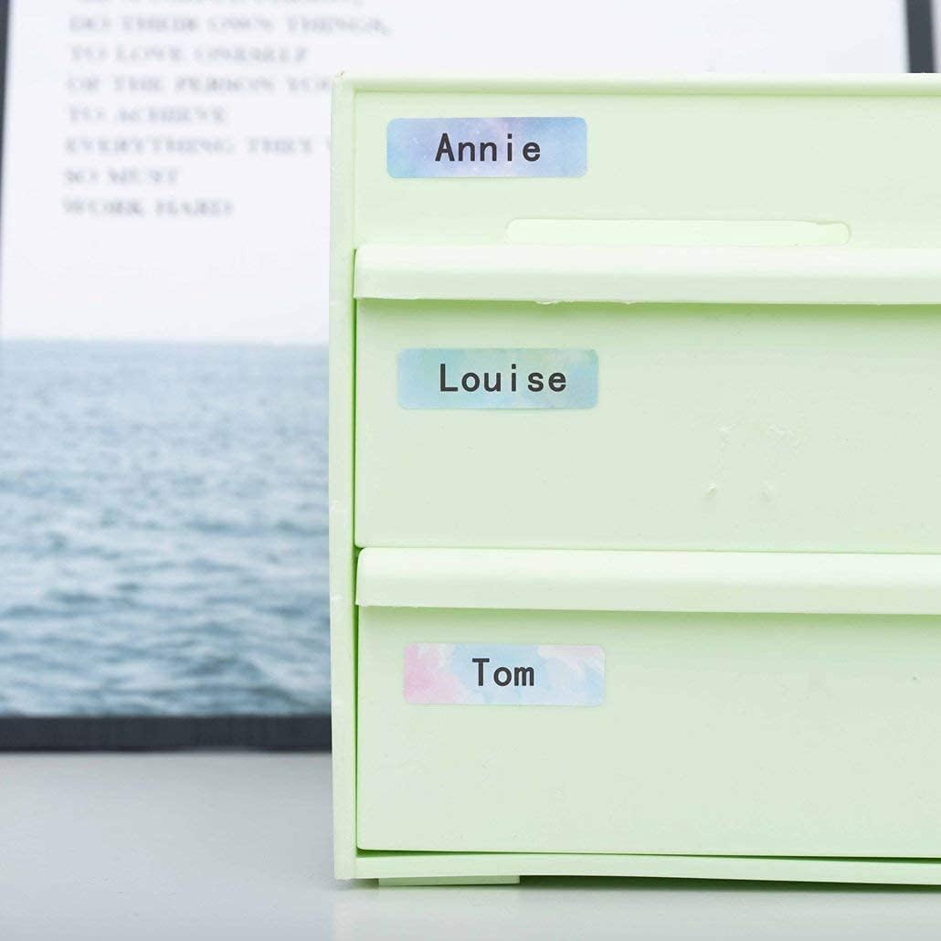 Phomemo D30 Labels - Nebula/Galaxy Series Adhesive Thermal Labels, 12Mm X 40Mm, 3 Rolls (160 Each),Phomemo D30 Maker Tape for Gift Wrapping, New Year and Various - Blue/Green image number 5