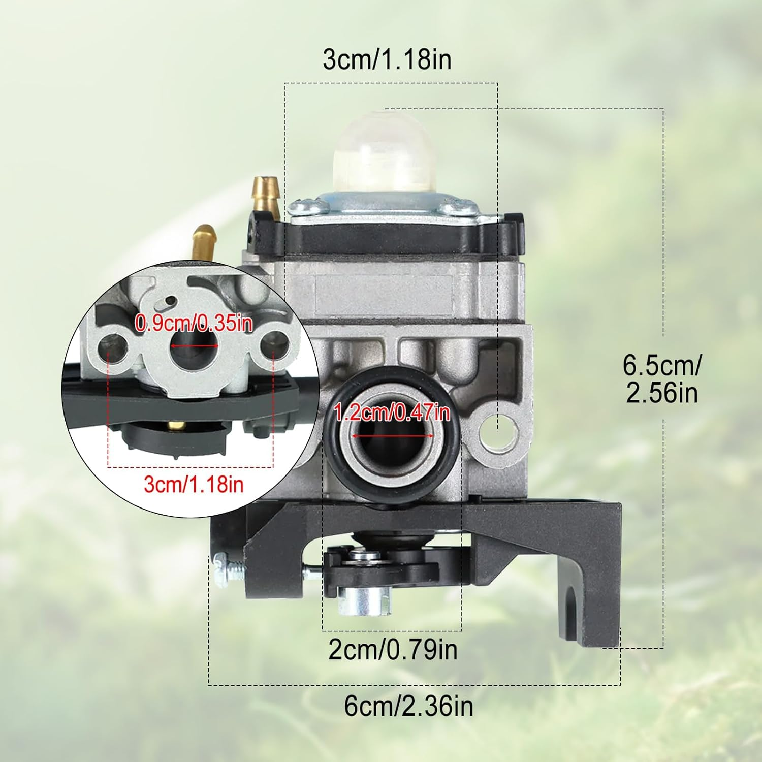 GX25 GX35 FG110 Carburettor Replacement Kit for Mantis Tiller for Honda Engines FG100 FG110 Carburetor Tiller Parts Gas Trimmer 4 Cycle GX25N HHT35 HHT35S HHT25S GX35NT Replace OE# 16100-Z0Z-034 image number 2