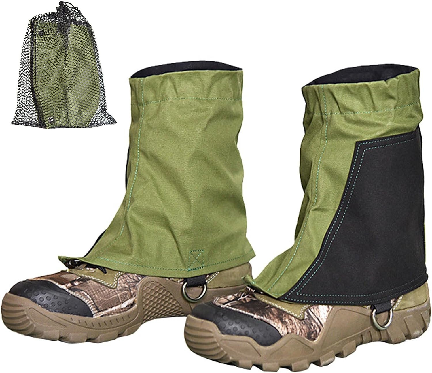 Canvas Low Gaiters for Men and Women Hiking Climbing image number 5