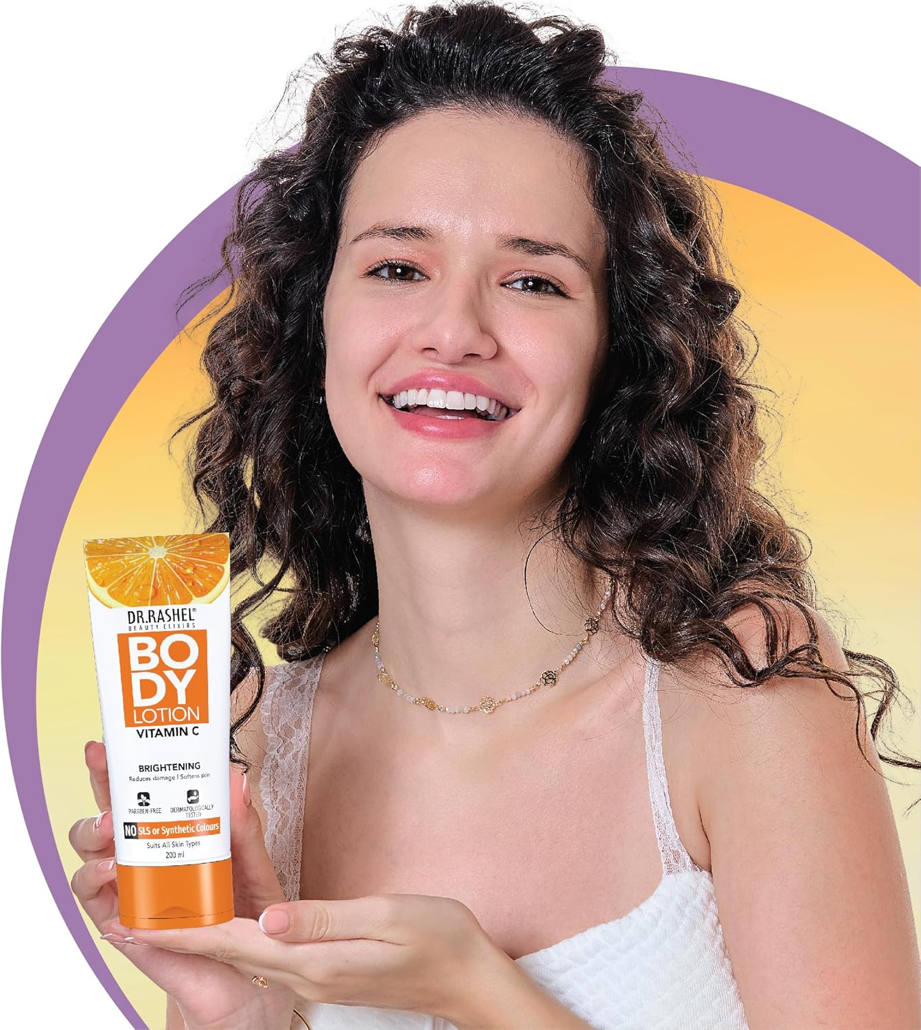 DR.RASHEL Vitamin C Body Lotion for Men & Women (200 ML) image number 5