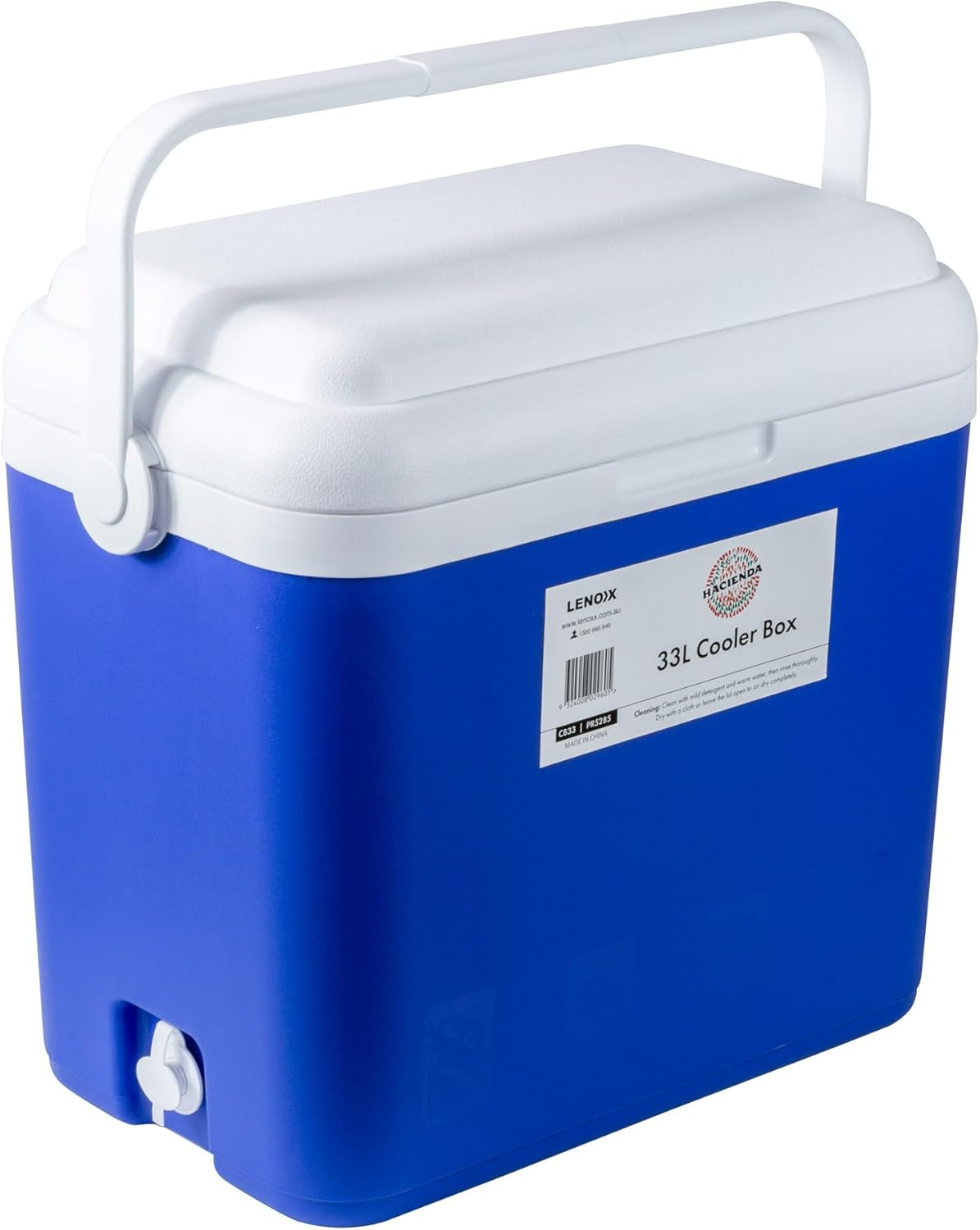 Hacienda 33L Portable Cooler Box with Easy Transport Carry Handle, Detachable Lid, Durable 30Kg Capacity Build, Reliable Insulation, Compact Lightweight Design for Camping & Picnics image number 2