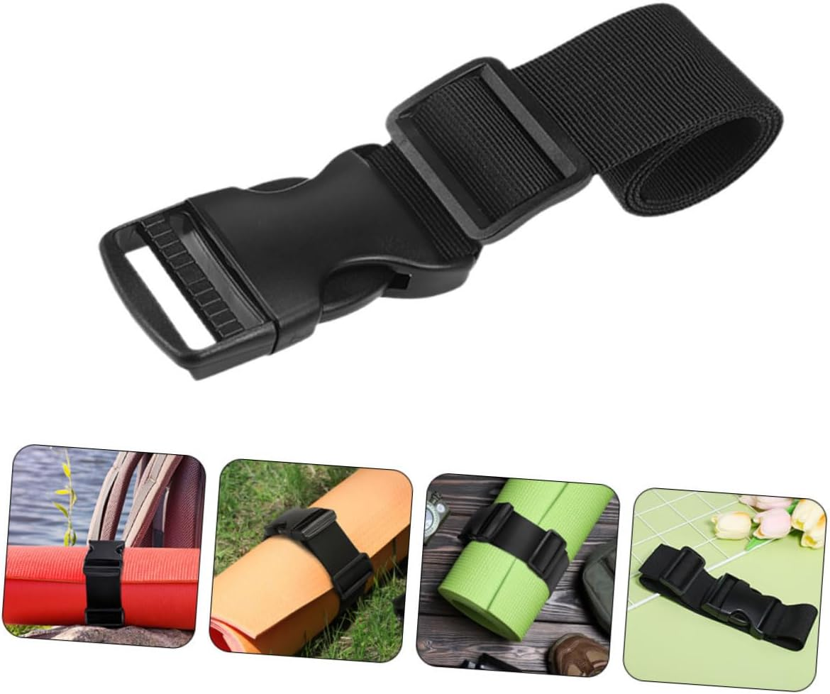 PRETYZOOM Adjustable Nylon Buckle Luggage Straps 4Pcs Set, Outdoor Travel Suitcase Fixing Belts with Quick-Release Buckles, 3Cm X 100Cm Compression Straps for Backpack and Bag Security image number 4