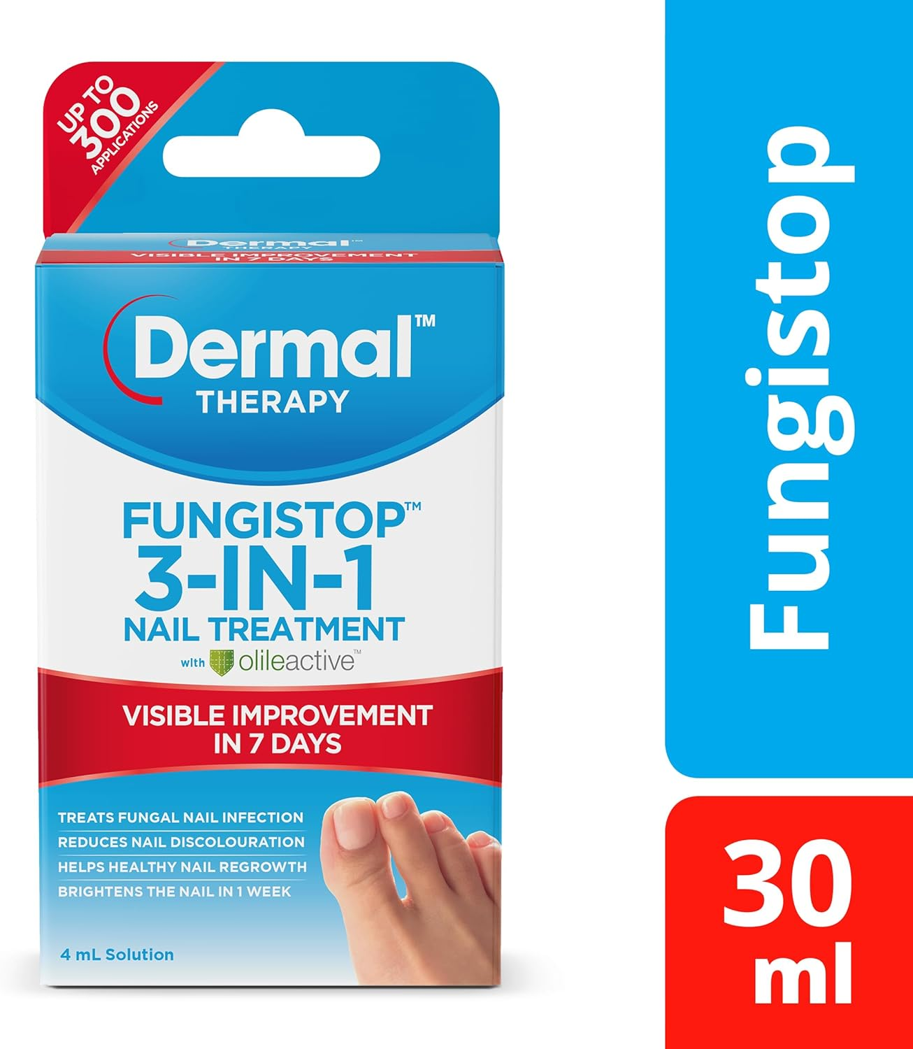 Dermal Therapy Fungistop 3-In-1 Nail Treatment | Solution for the Treatment and Prevention of Nail Fungus | 4Ml image number 2