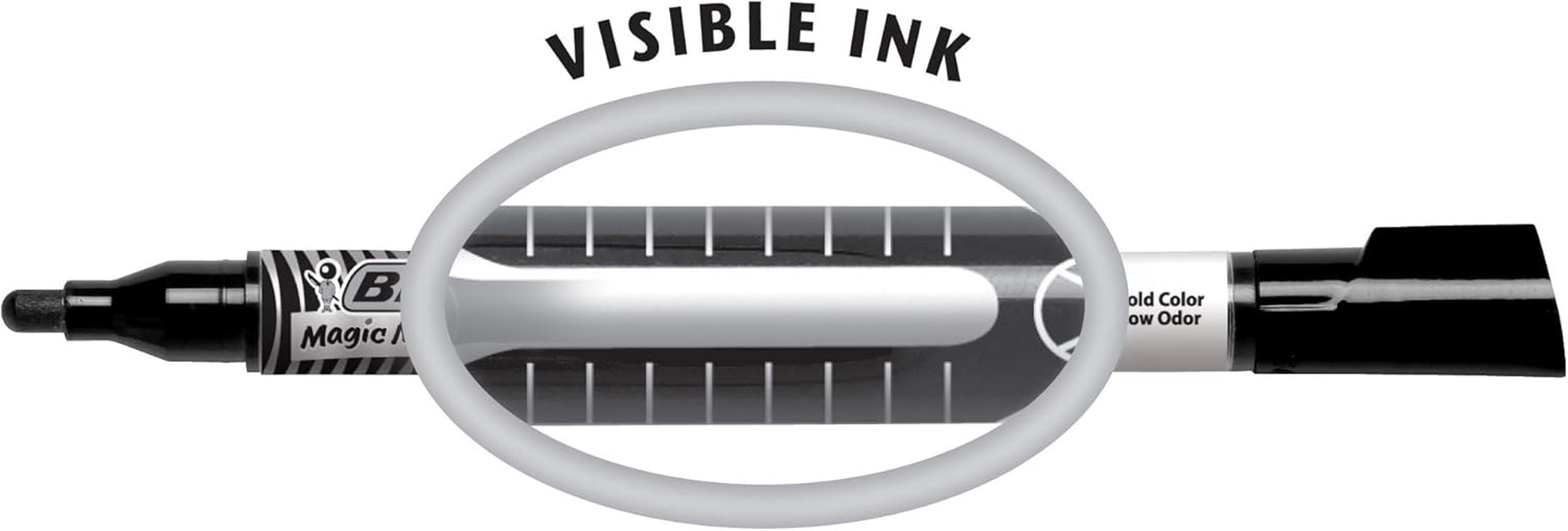 BIC Intensity Advanced Whiteboard Markers, Dry Erase Chisel Tip, Bulk Pack of 4, Low Odour, Non Toxic, Soft Grip, Black